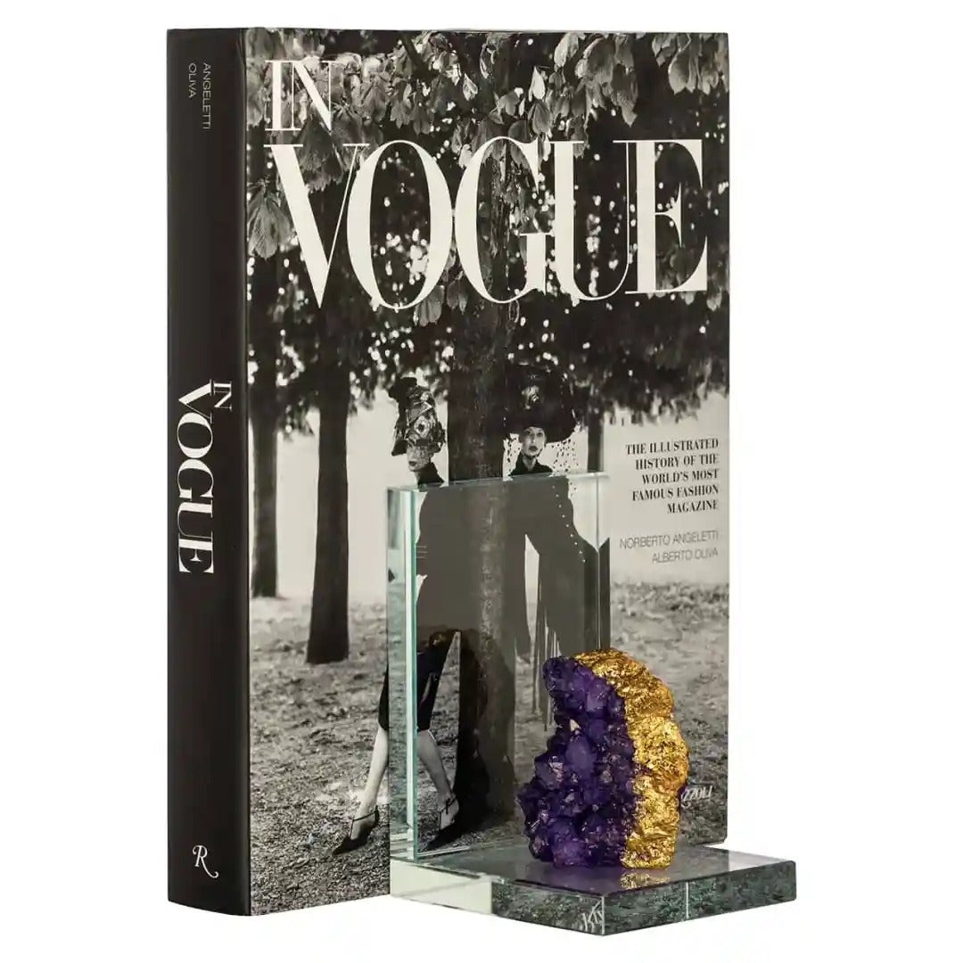 Podpórka na knihy AGATE krystal s achátem