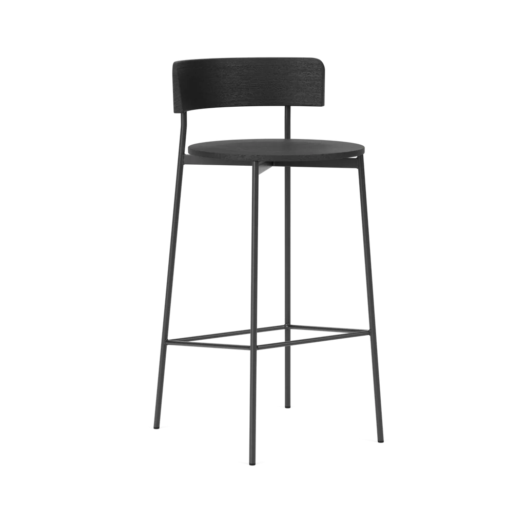 FRIDAY Black Bar Stool