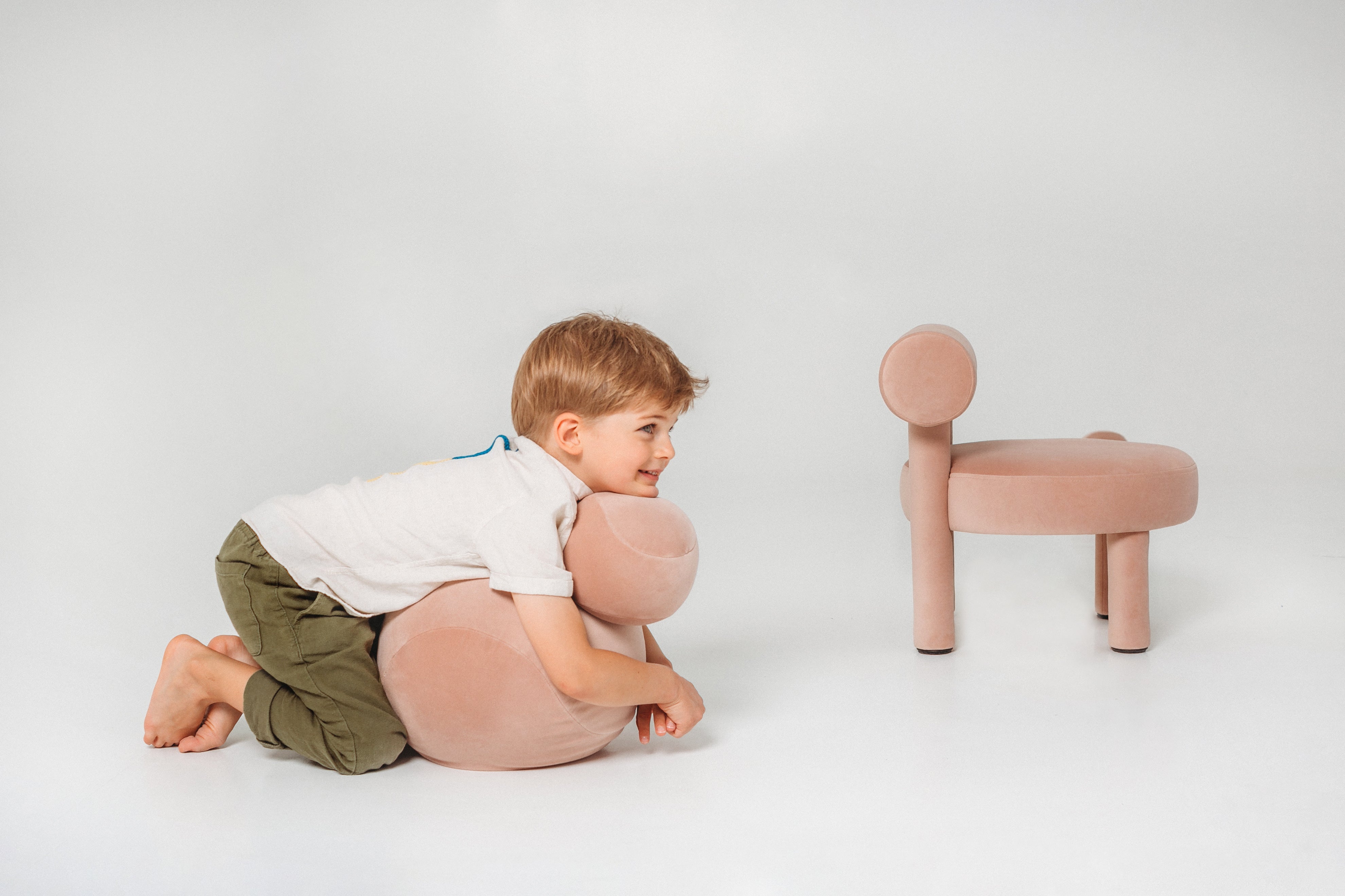 Upholstered Children's Pouf BABY SPHERIC