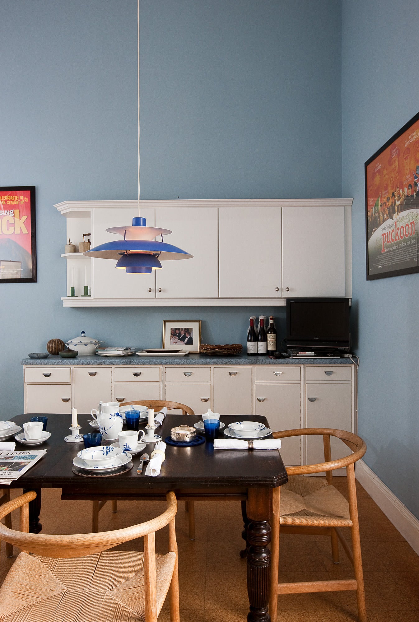 Závěsné svítidlo PH 5 monochromatická modrá