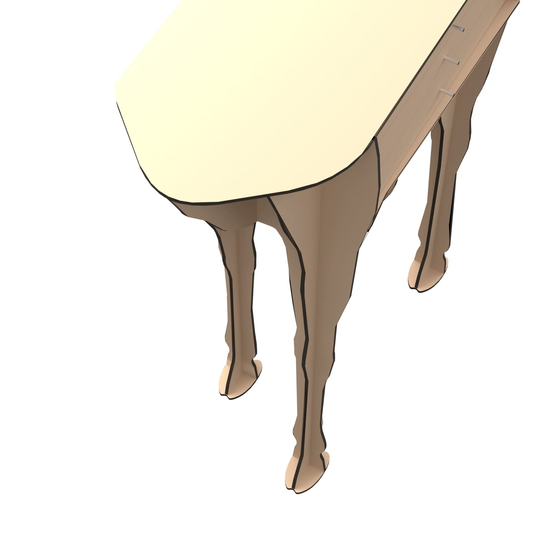 Konzole BAMBI béžová