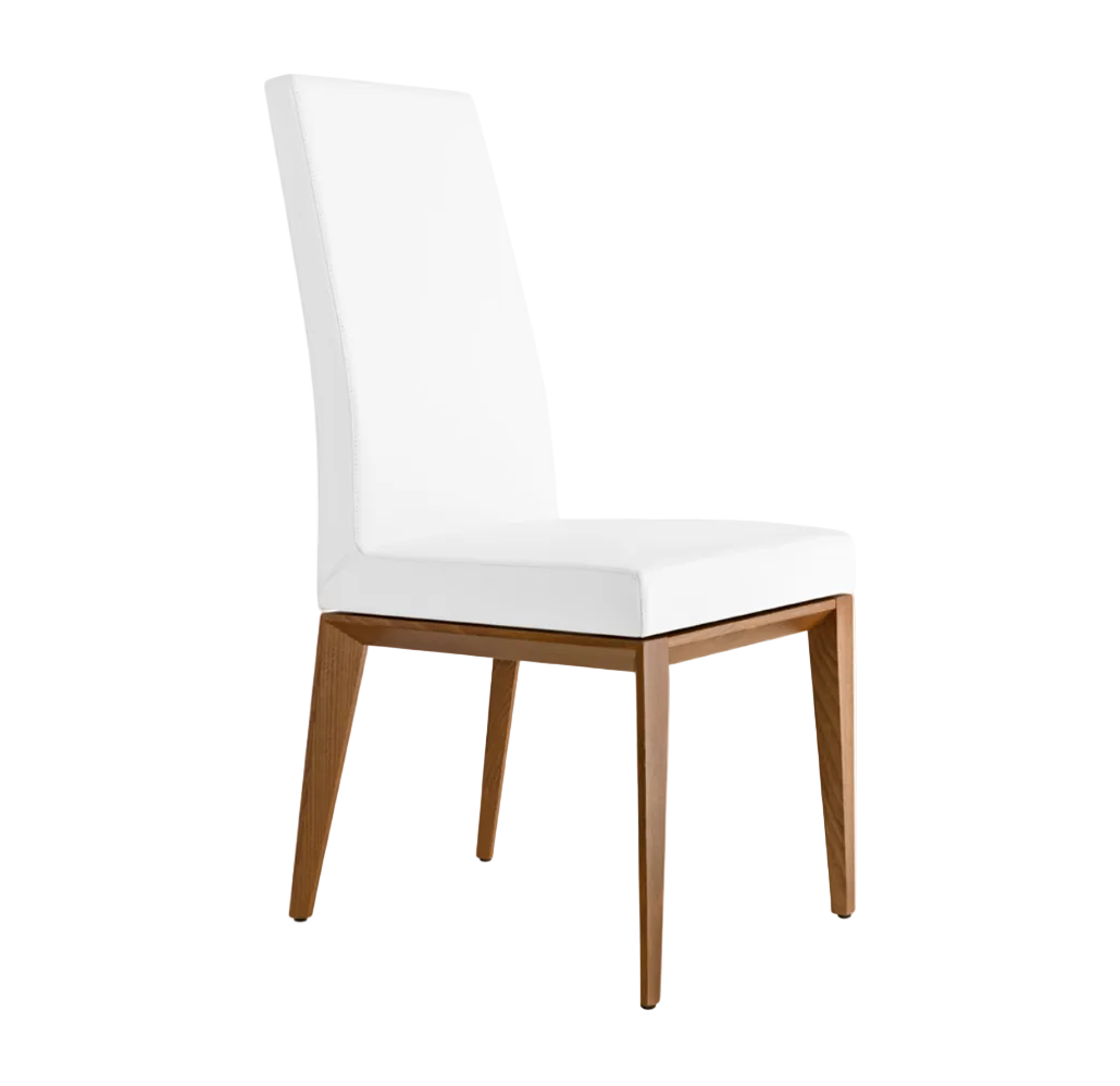 Čalouněné křeslo BESS s ořechovou základnou