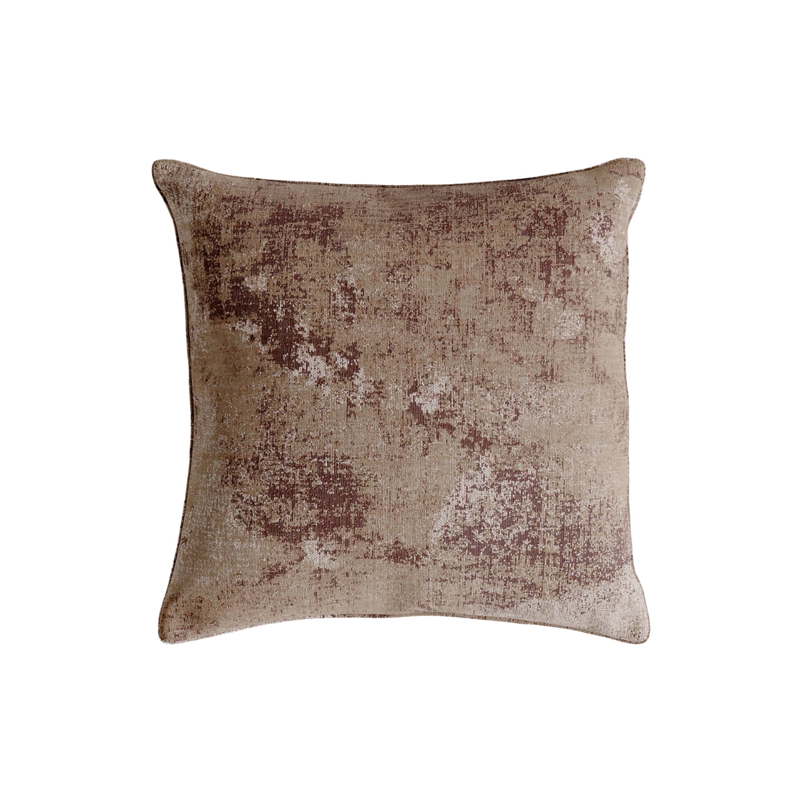 PIPED cushion dark beige with brown