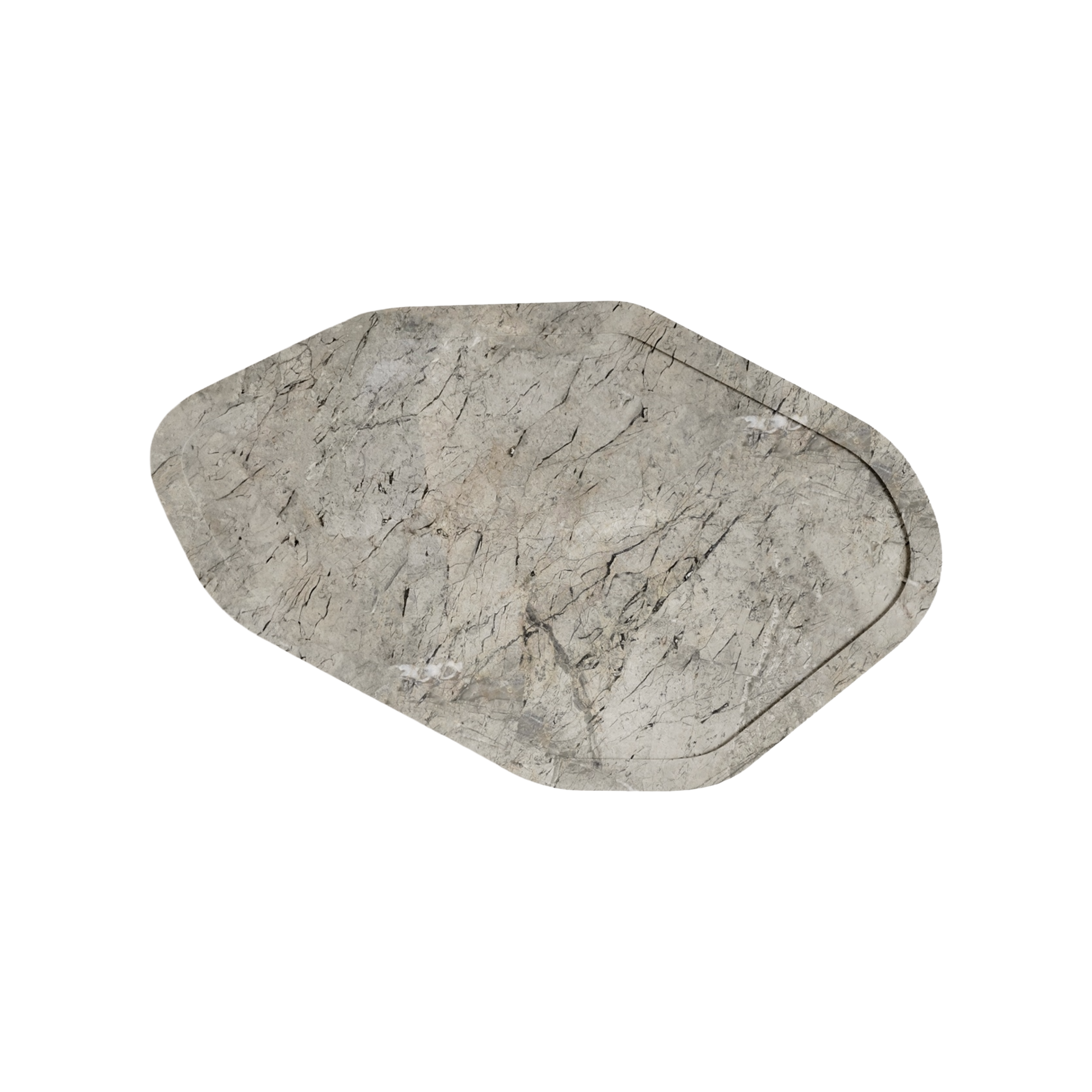 Podnos VERGE 03 šedá mramor
