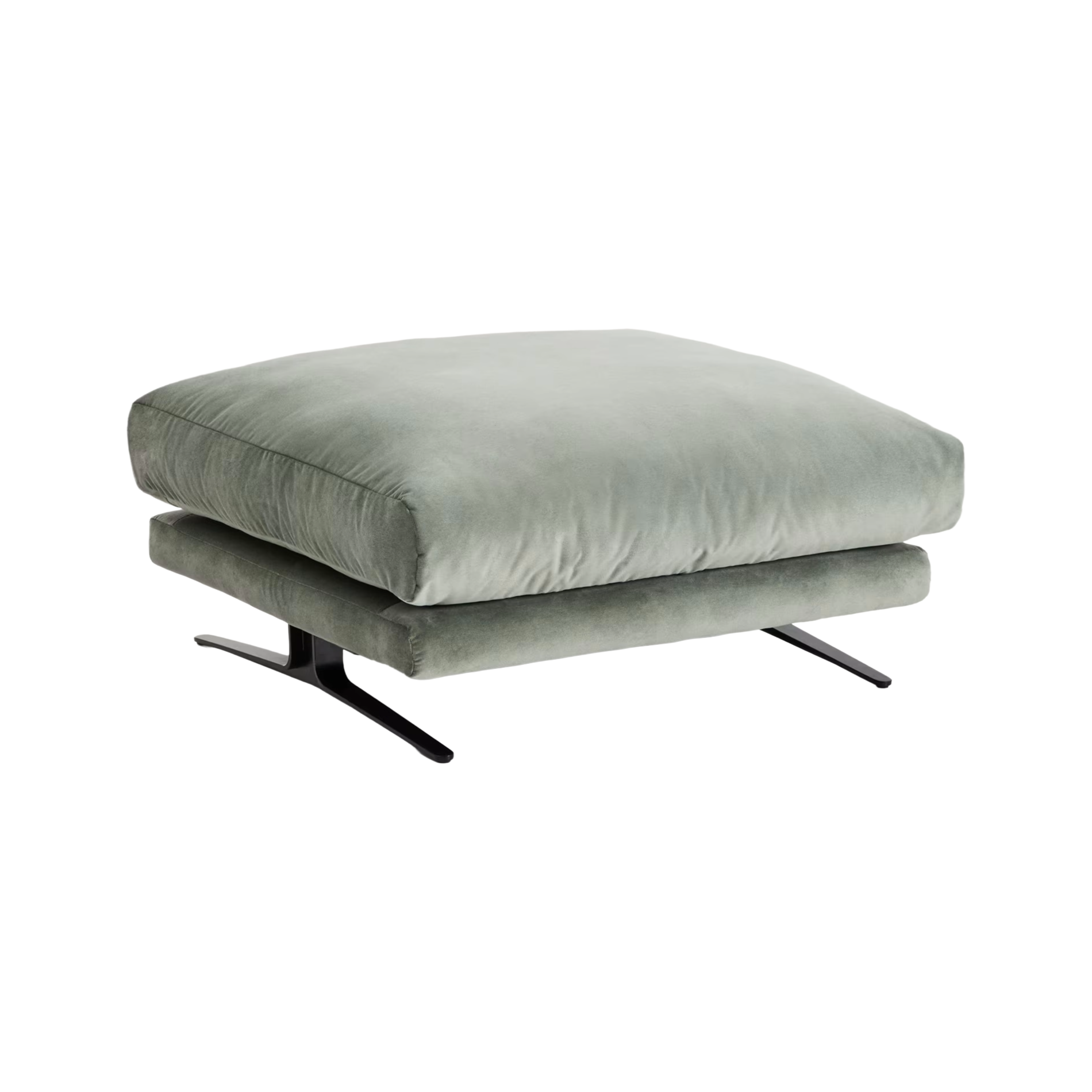 VELIRO green footrest with black base