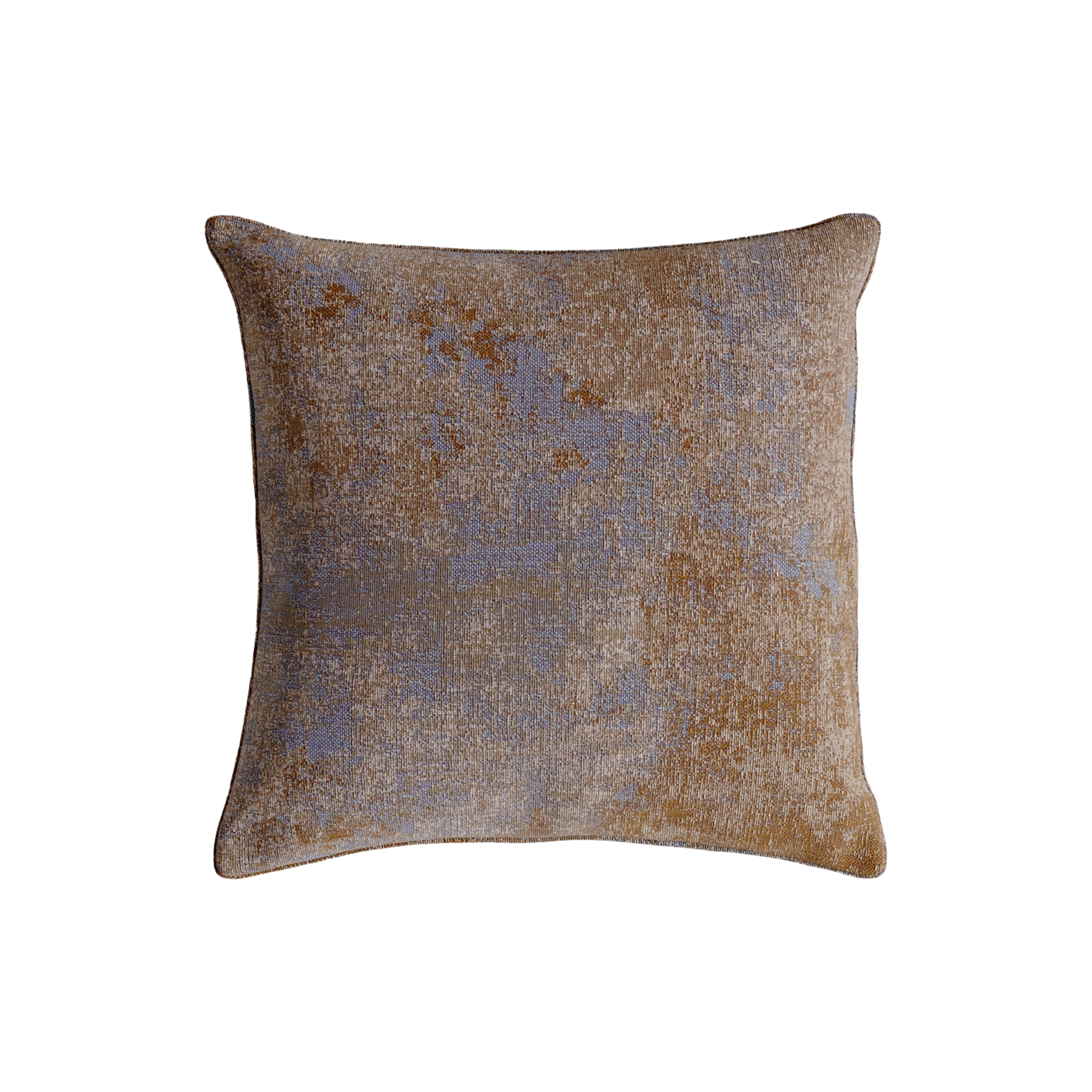 PIPED Pillow Brown with Blue