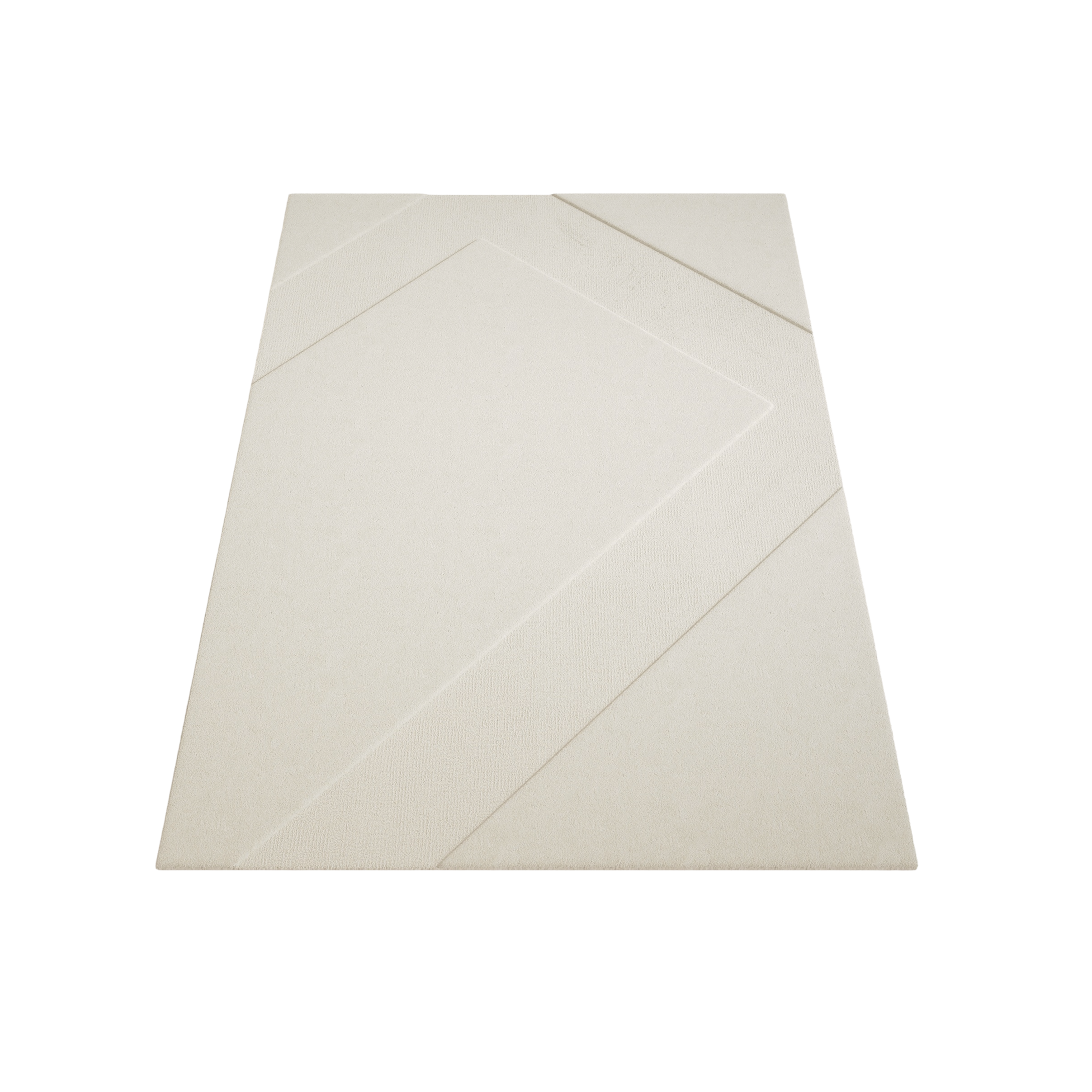 Koberec PATH zlomená bílá