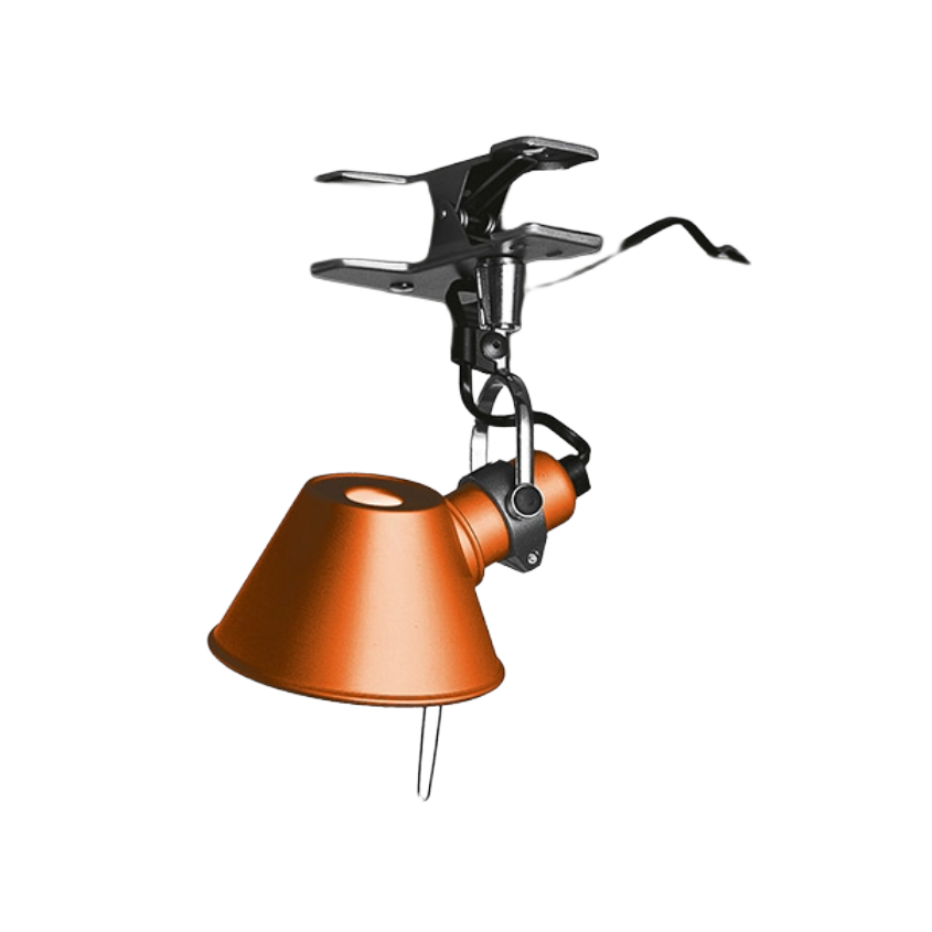 Lampa s klipem TOLOMEO PINZA MICRO oranžová