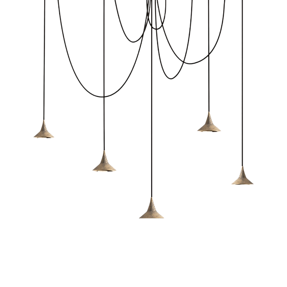 UNTERLINDEN FREE chandelier brass