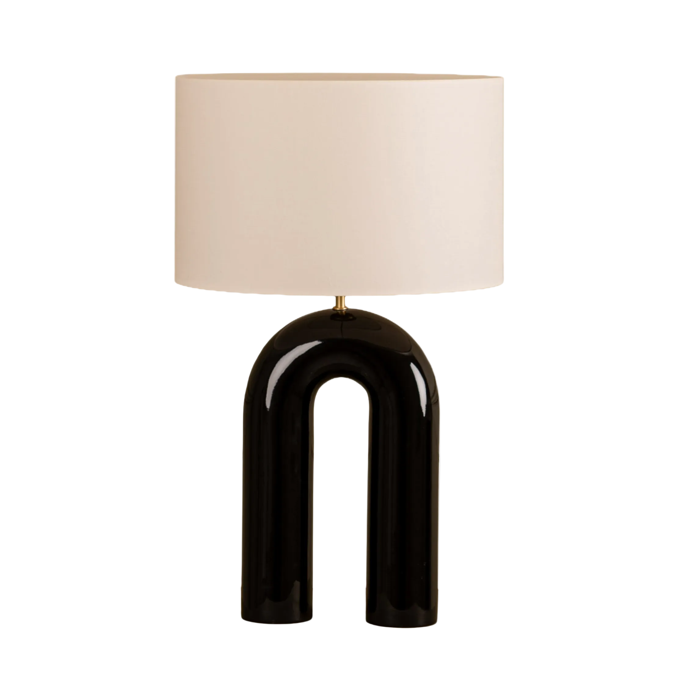 Keramická stolní lampa ARKO černá