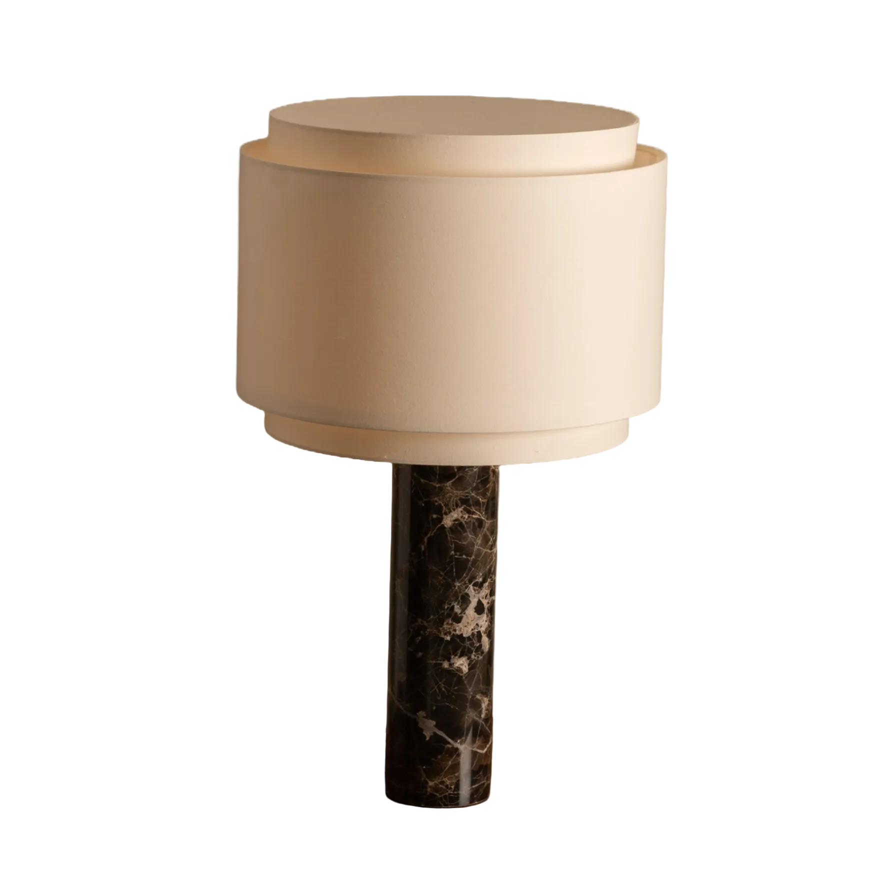 Stolní lampa PIPO DUOBLE hnědý mramor