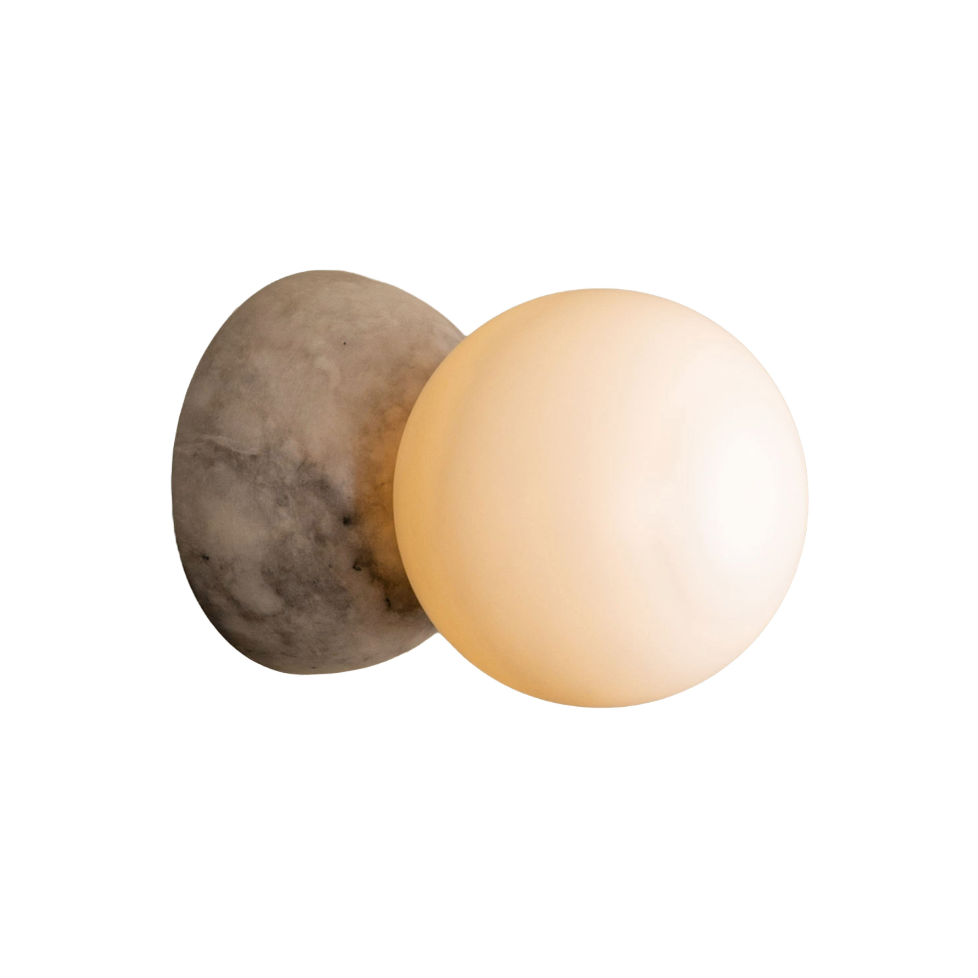 Nástěnné svítidlo EKLIPSO tmavě béžový alabastr