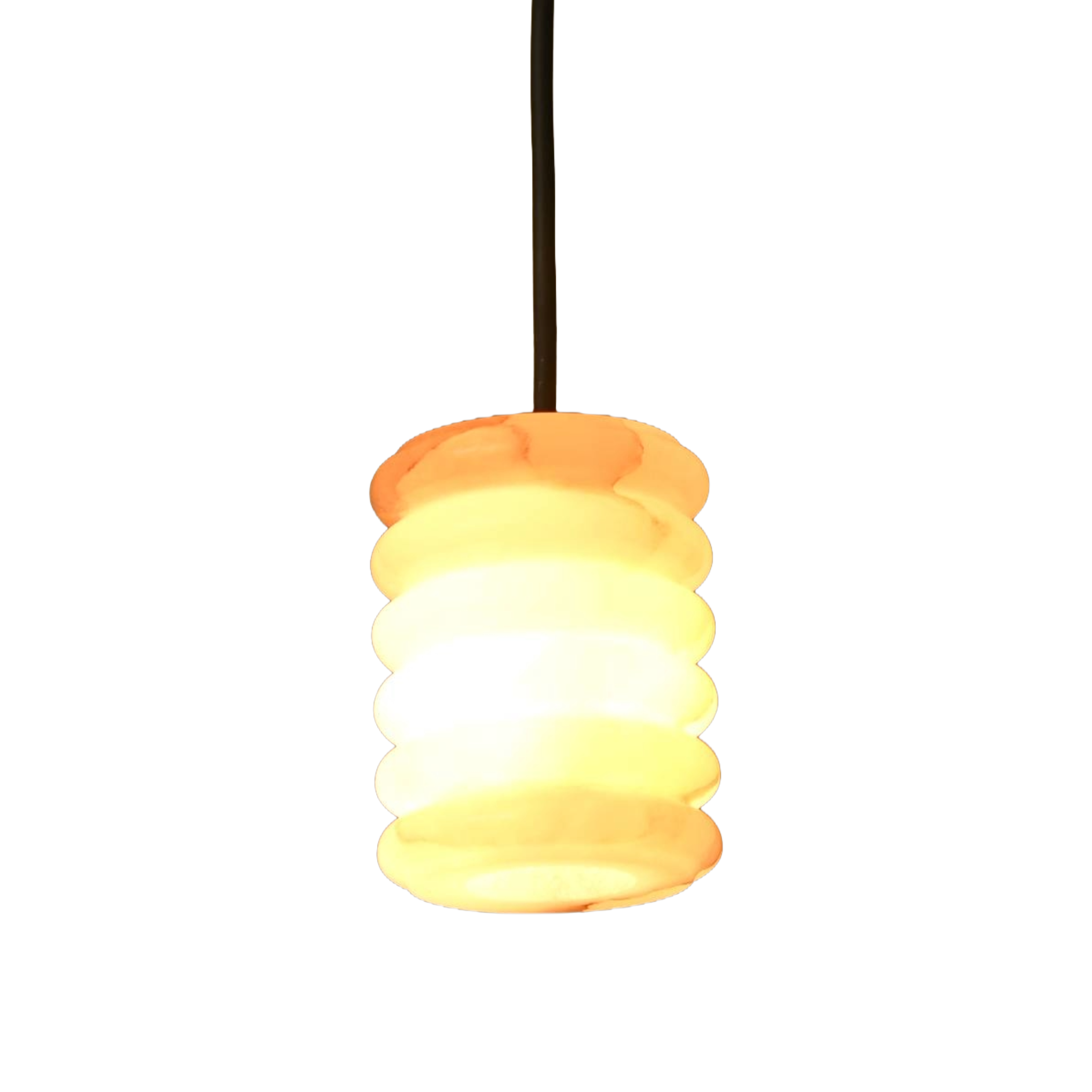 Závěsné svítidlo MANIKO FLUTA bílý alabastr