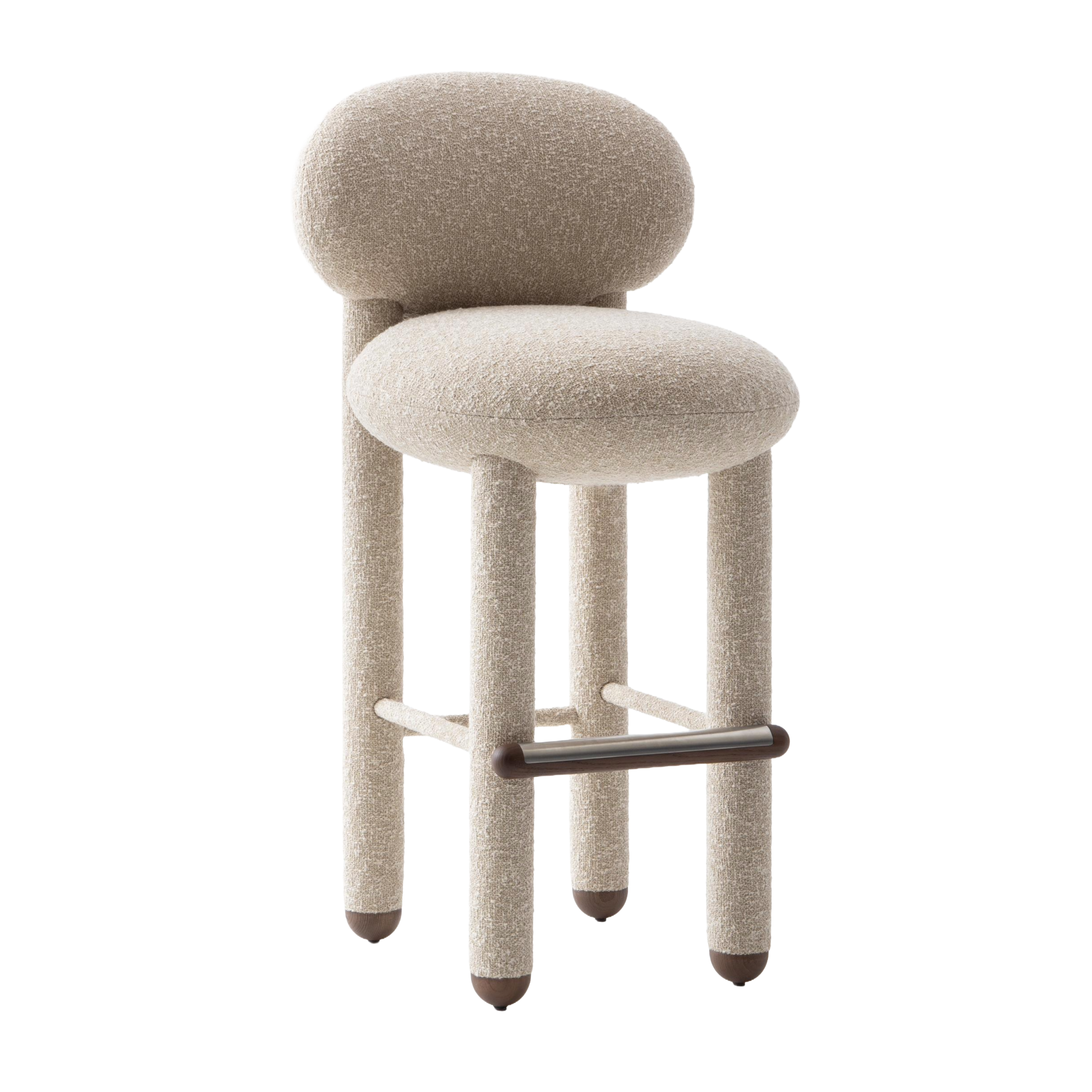 Krzesło barowe FLOCK CS1 tapicerowane – Noom