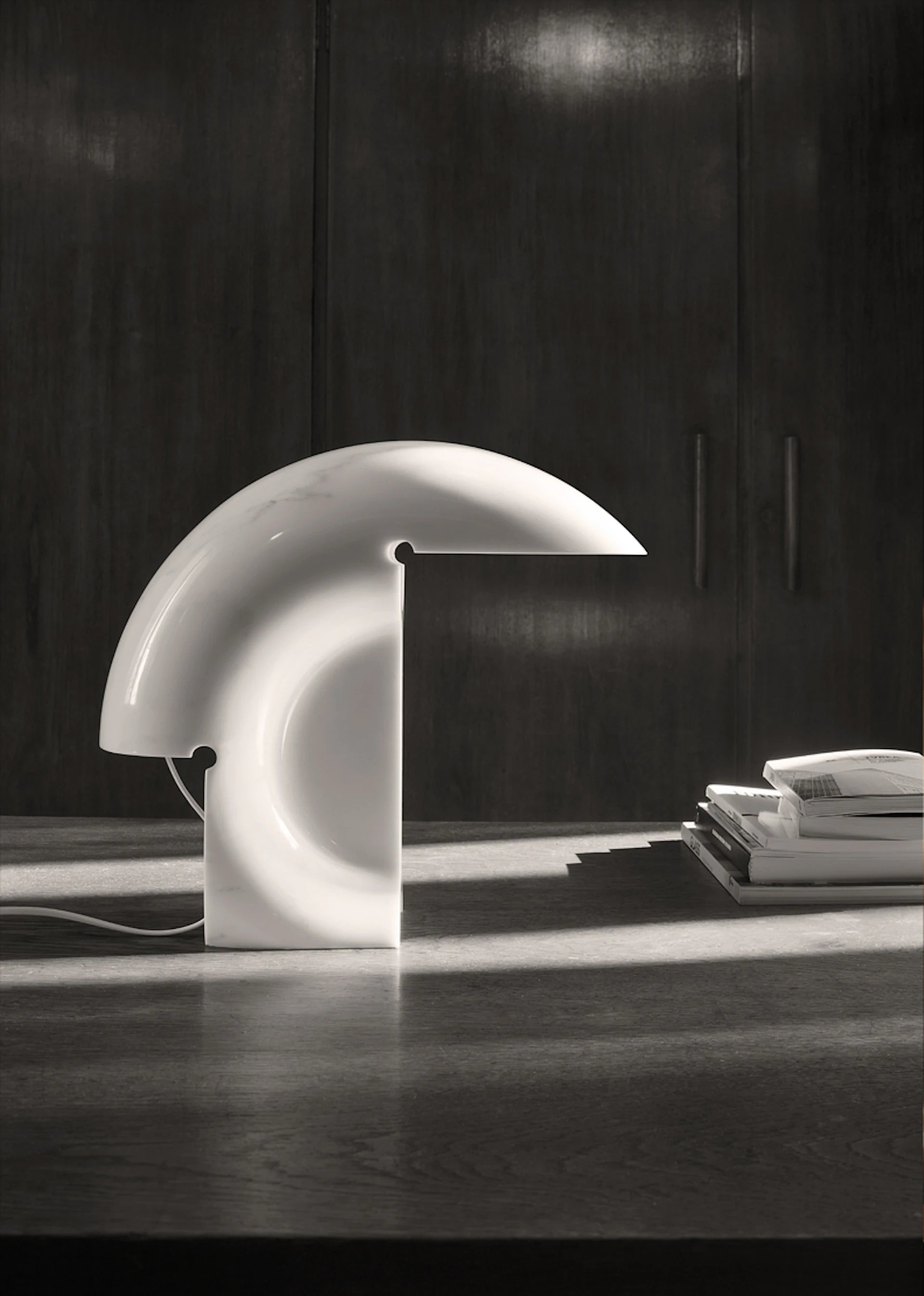 Table lamp BIAGIO white marble