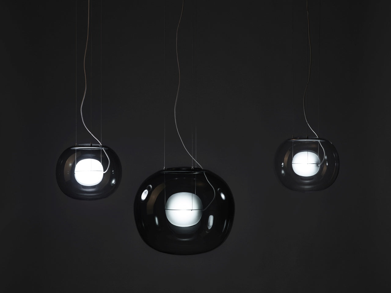 Big one inflatable glass hanging lamp