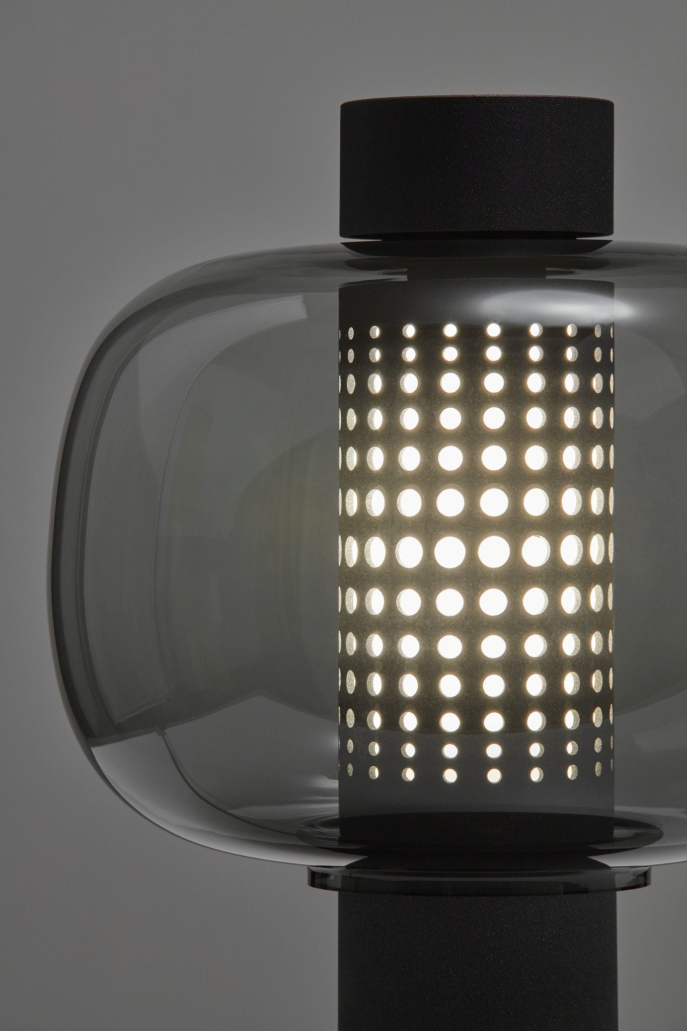 Outdoor floor lamp BONBORI blown glass