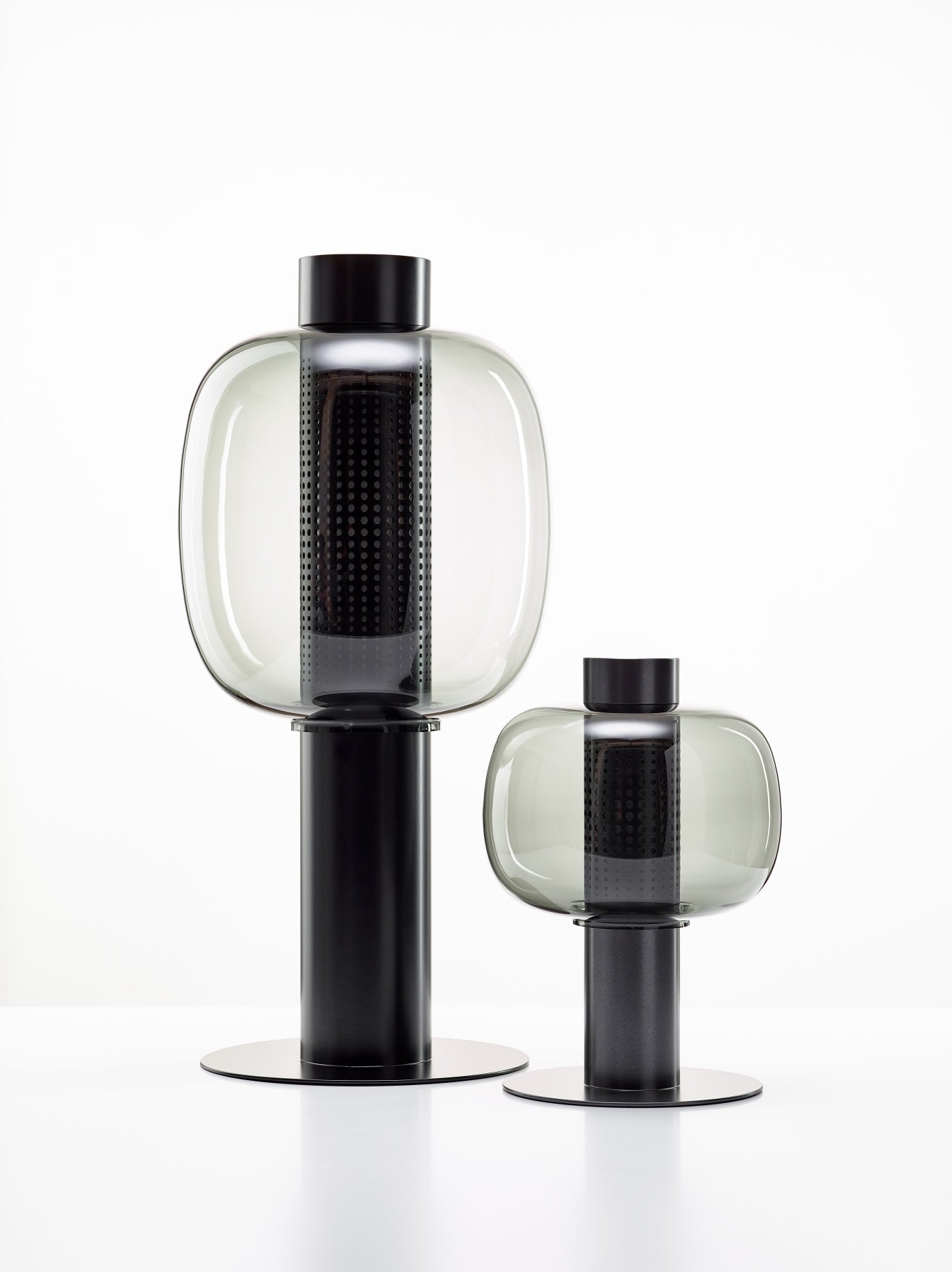 Outdoor floor lamp BONBORI blown glass