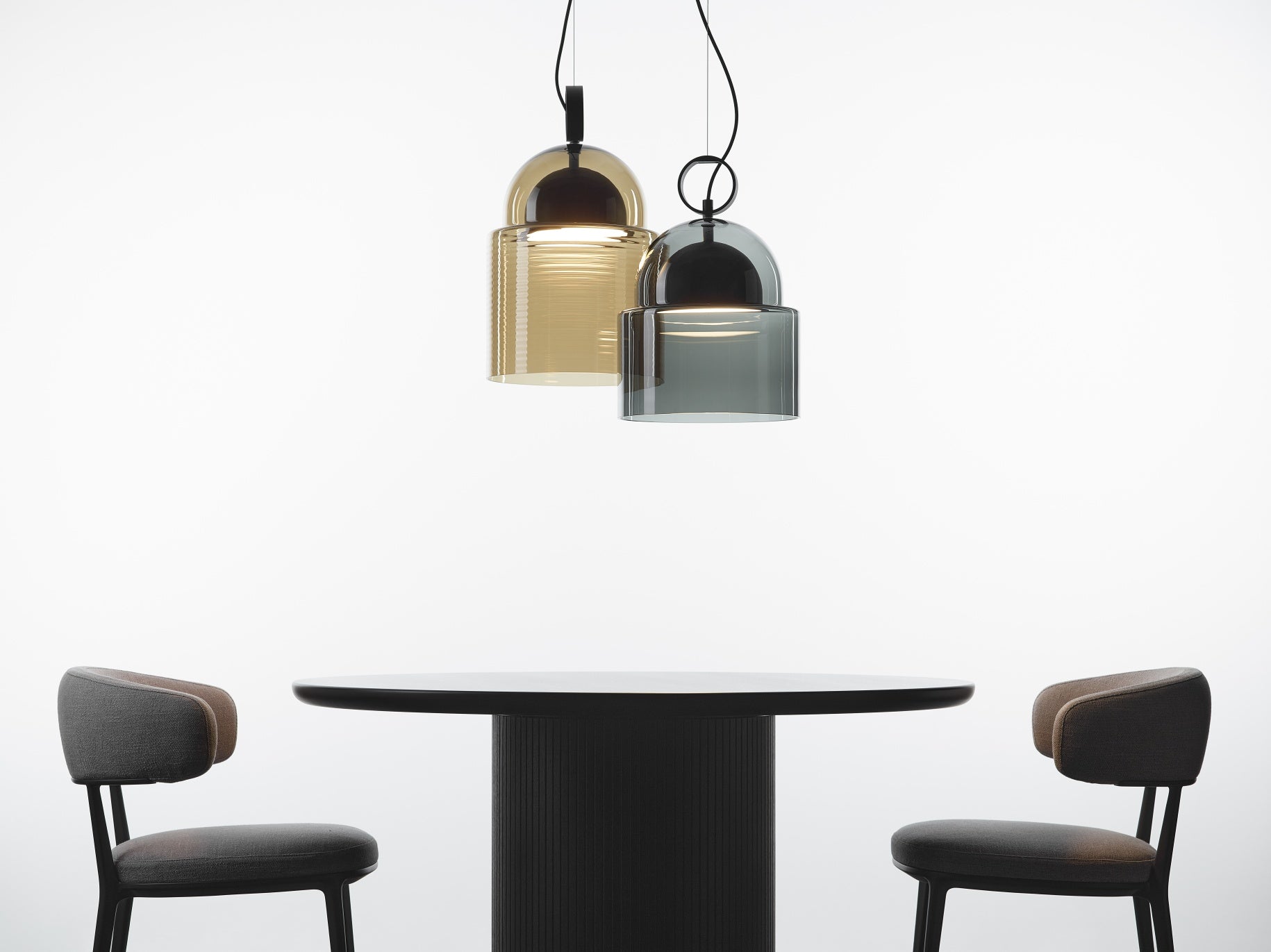 Hanging lamp Dome inflatable glass