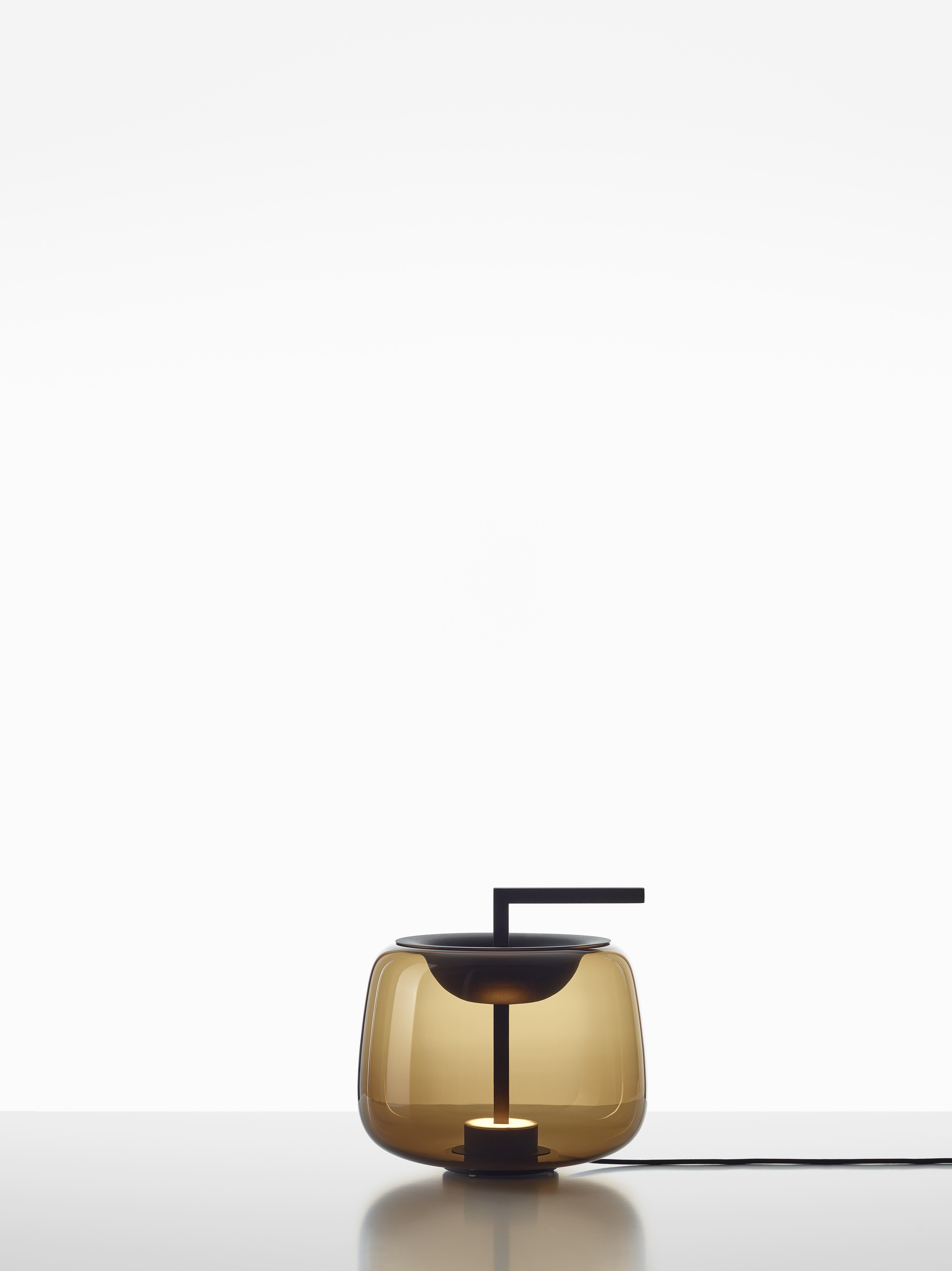 Stolní lampa DOUBLE lesklé sklo