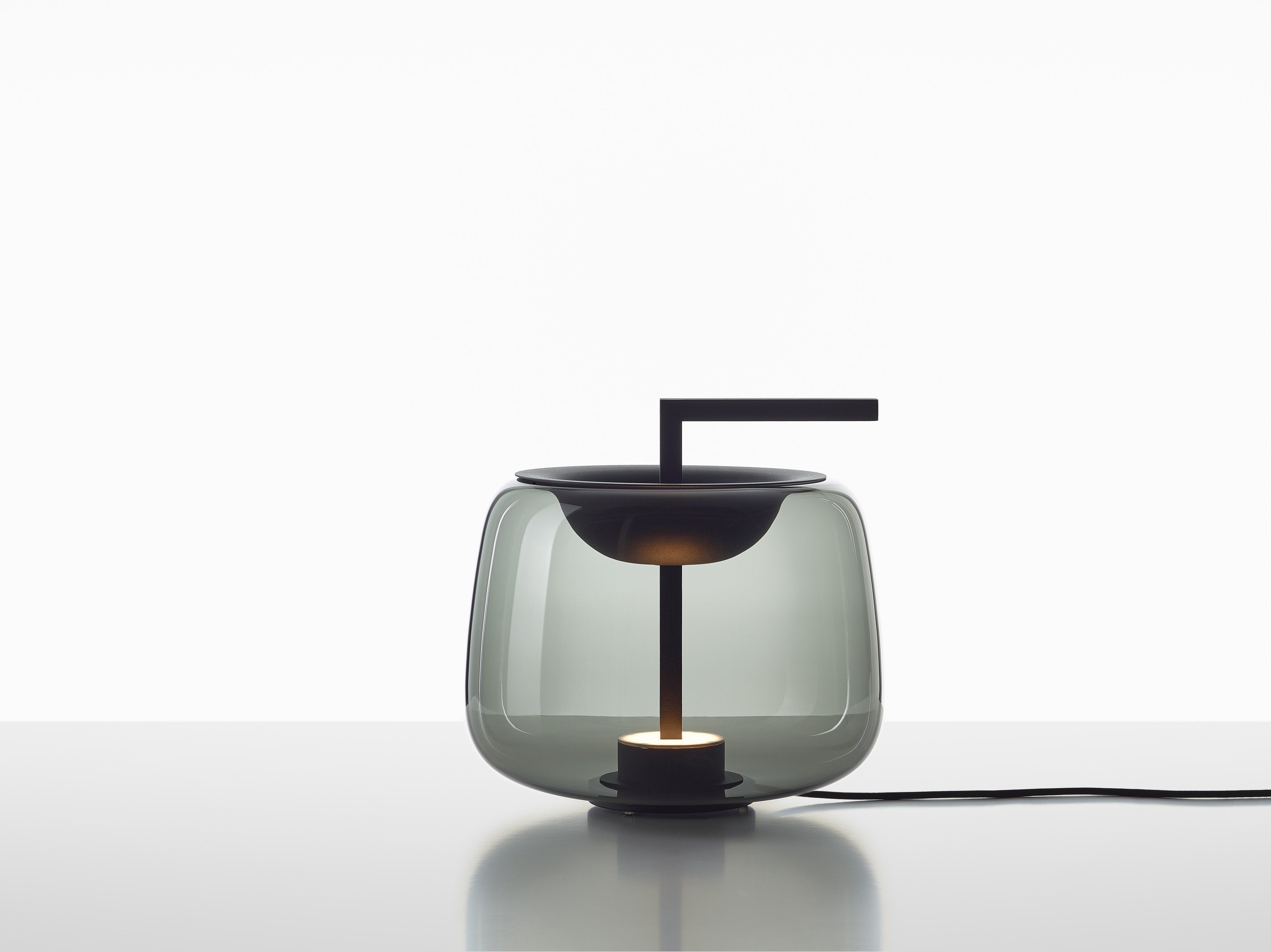 Stolní lampa DOUBLE lesklé sklo