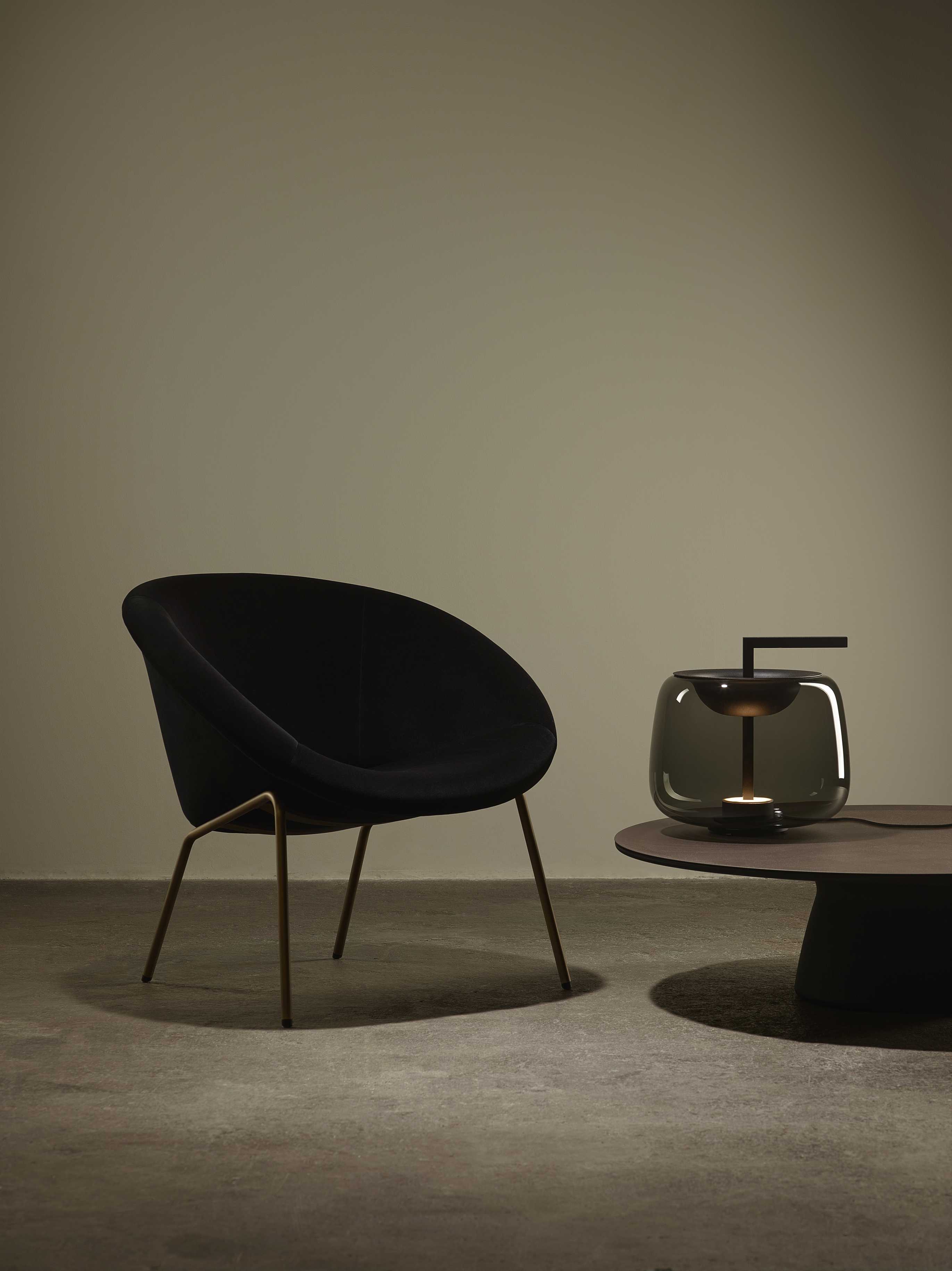 Stolní lampa DOUBLE lesklé sklo