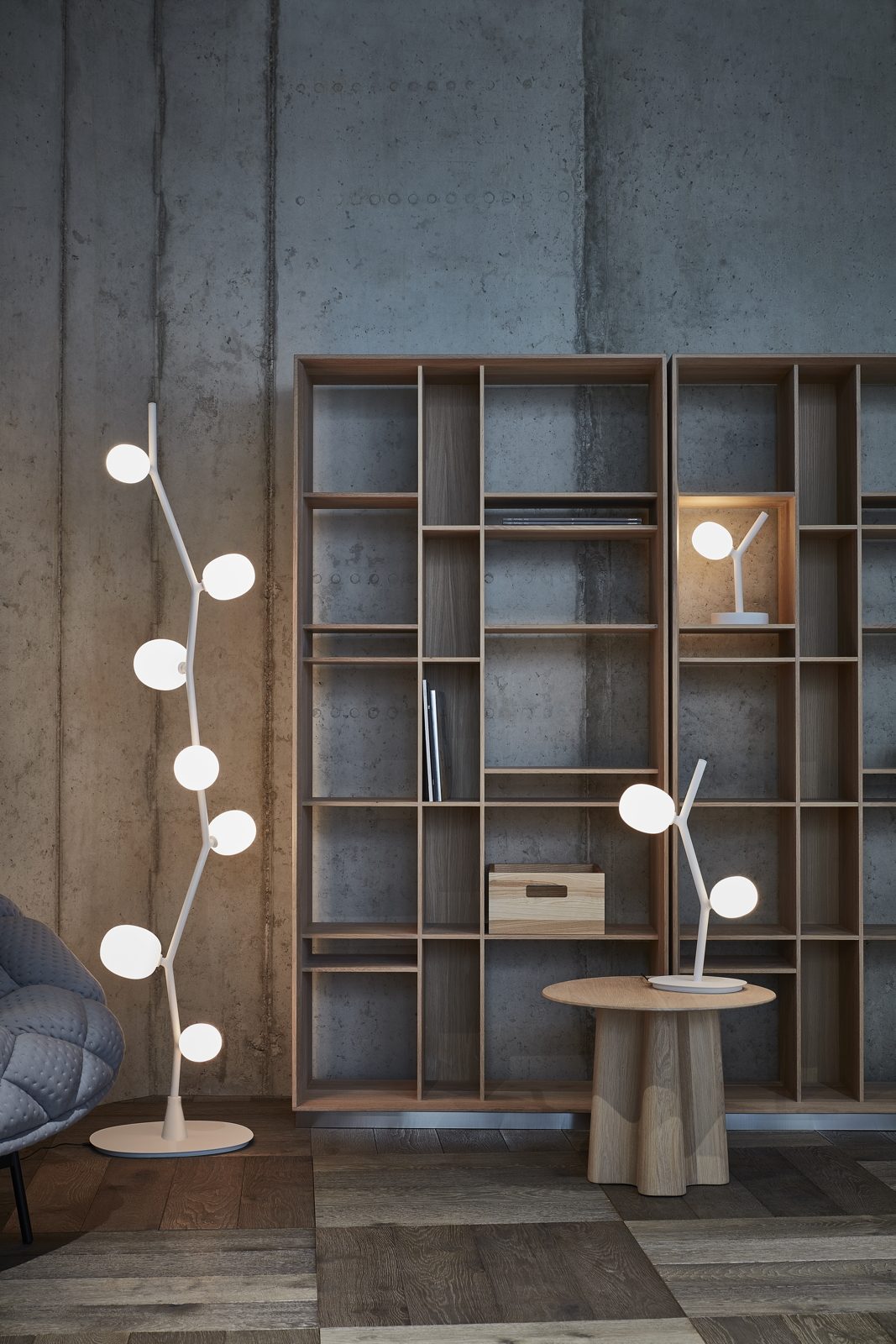 Ivy floor lamp matte glass