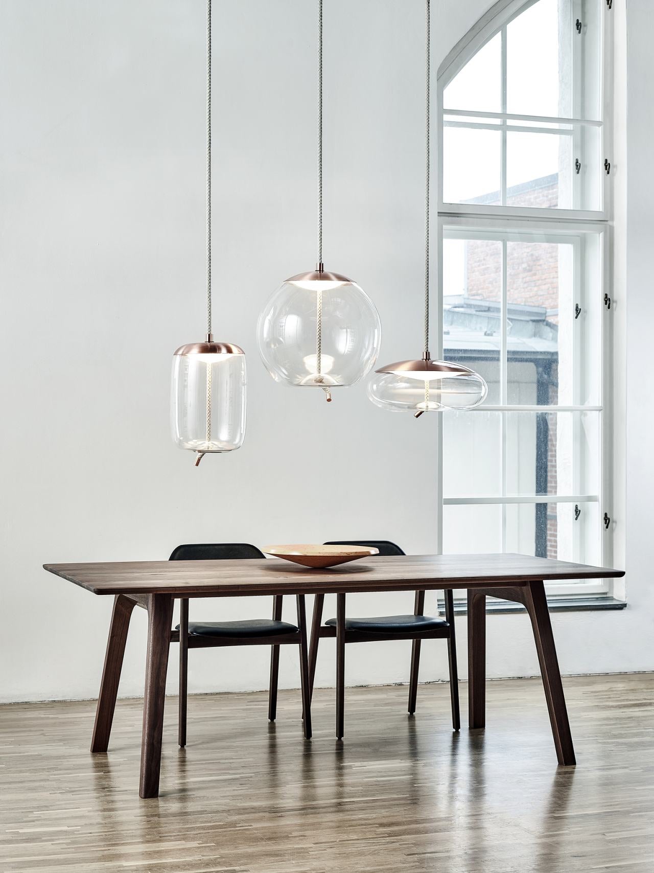 Knot hanging lamp - Cilindro glass