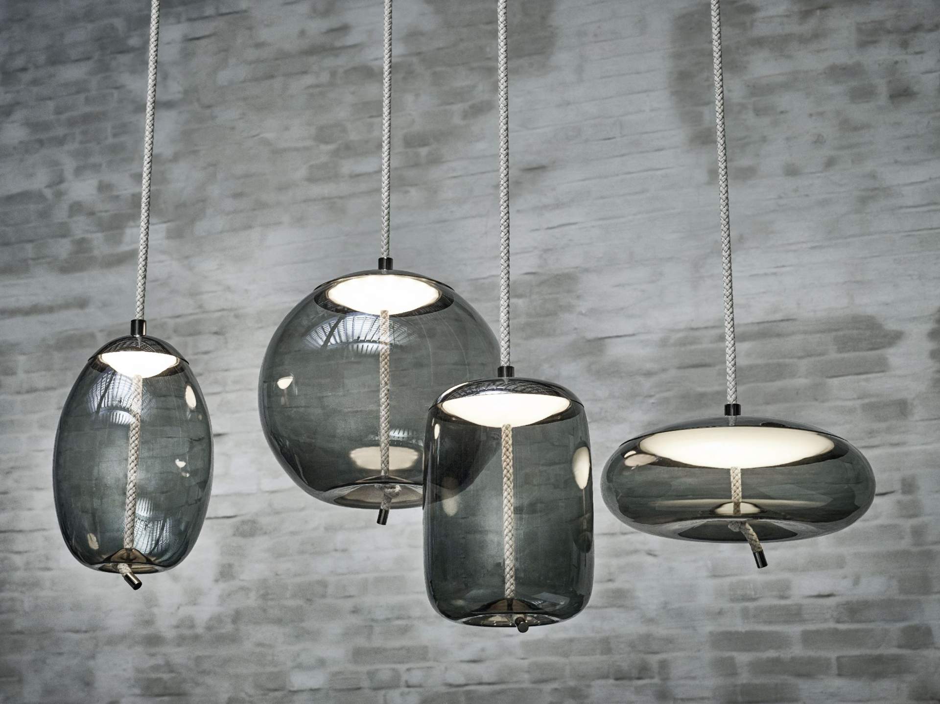 Knot hanging lamp - Glass UOVO