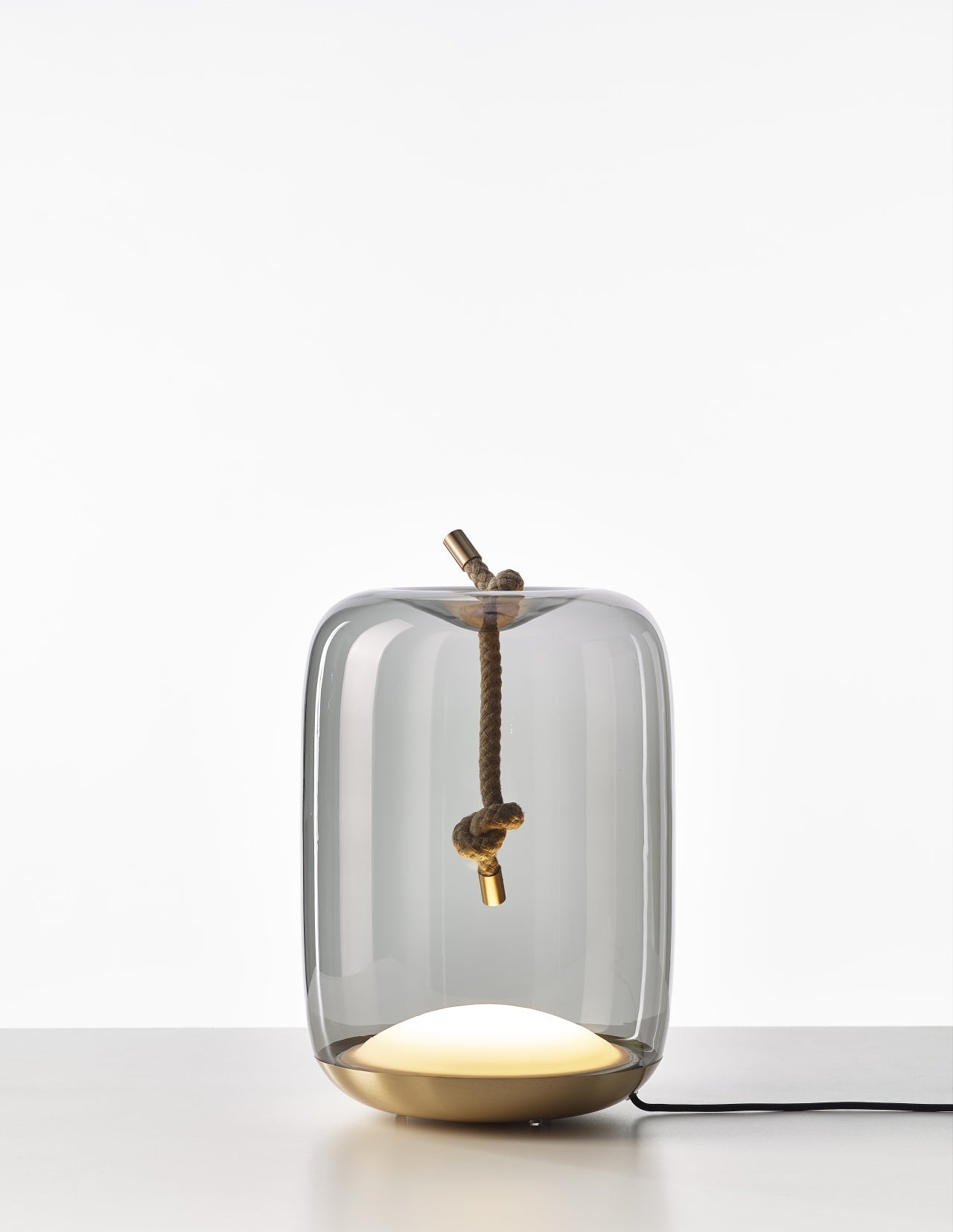 Stolní lampa KNOT - CILINDRO skleněná