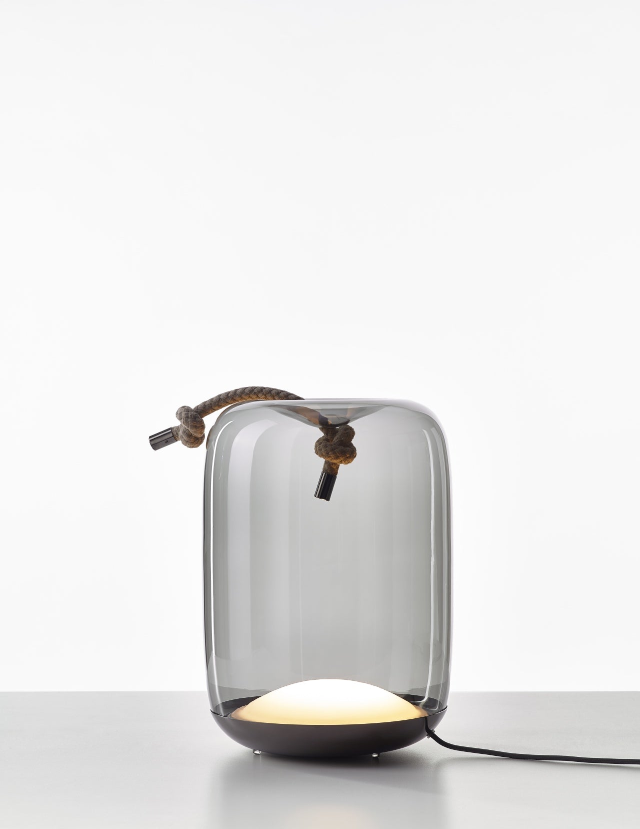 Stolní lampa KNOT - CILINDRO skleněná