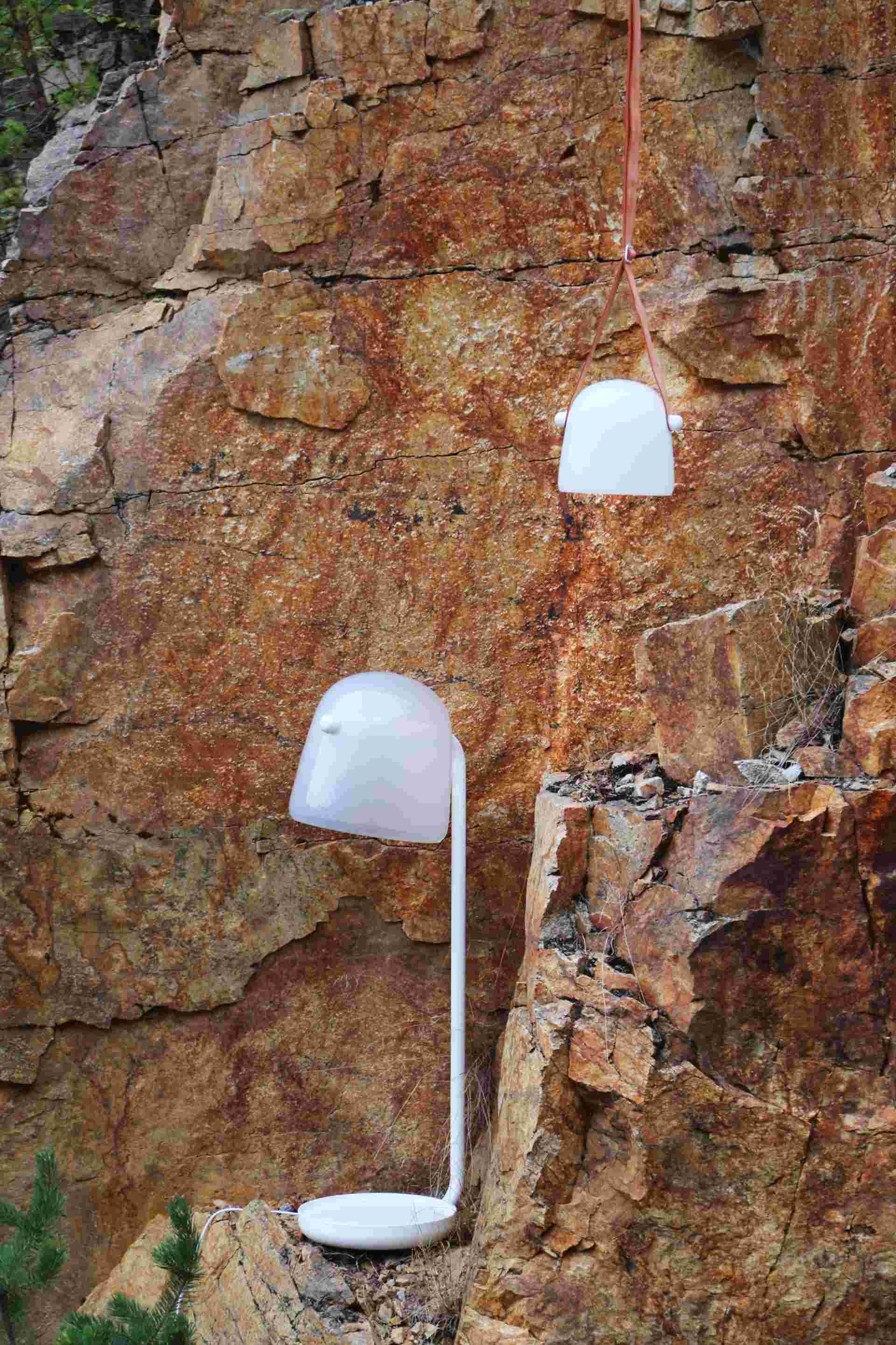 Stojací lampa MONA bílý podstavec