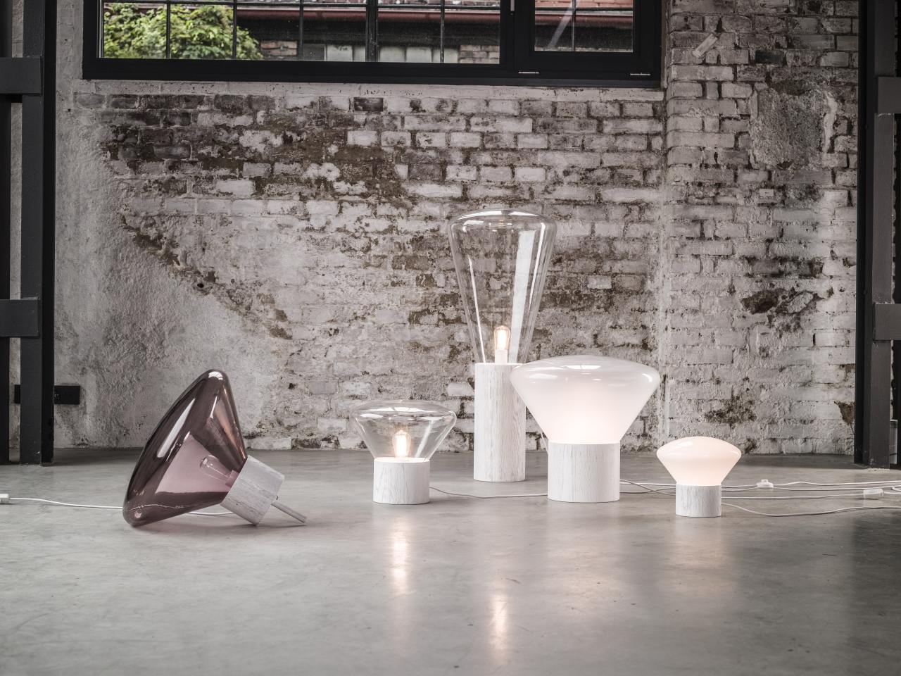 Lamp muffins inflatable glass