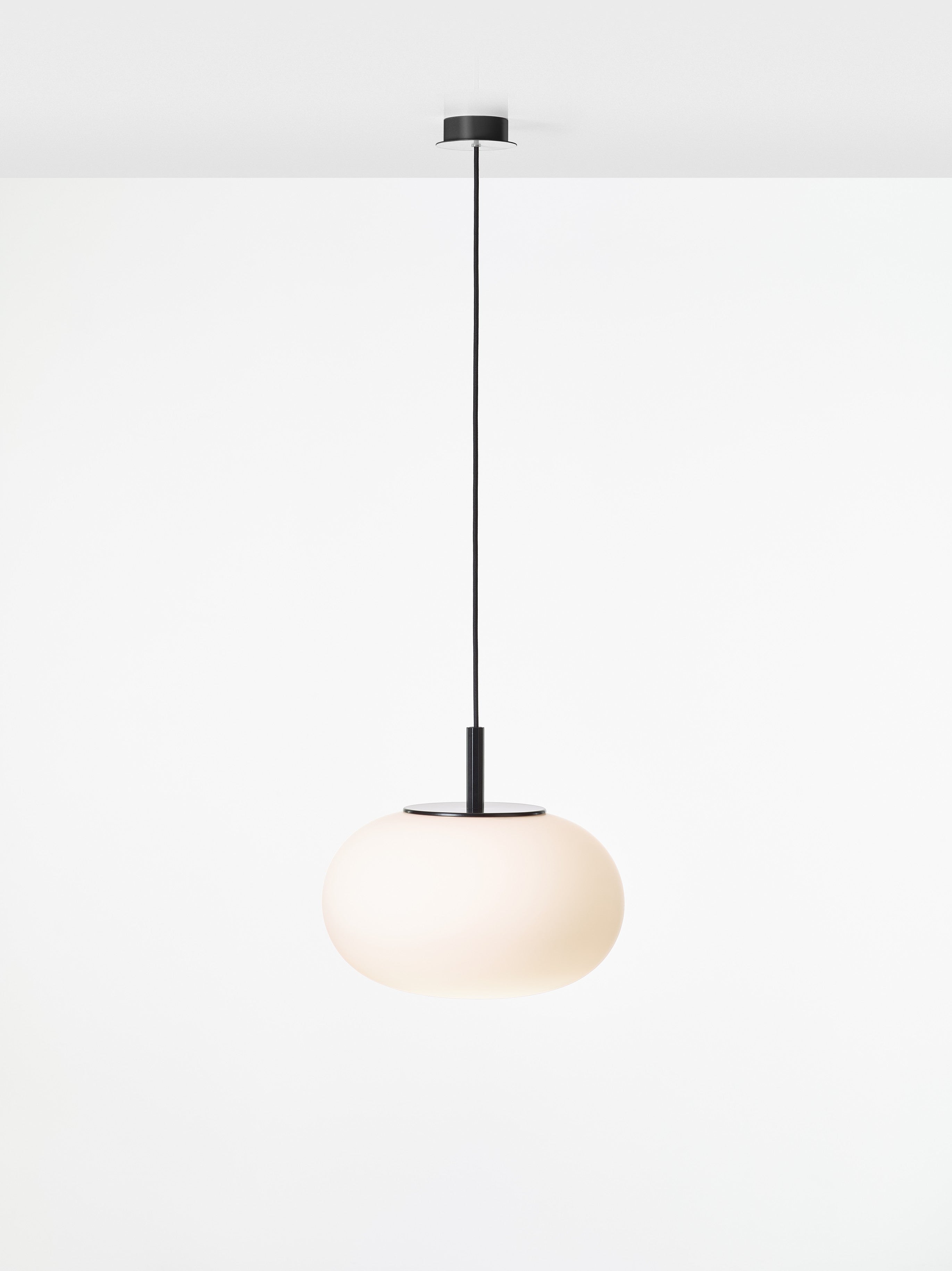 Závěsné svítidlo SFERA OVAL matné sklo