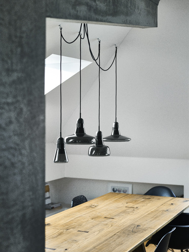 Shadows hanging lamp - set free glass