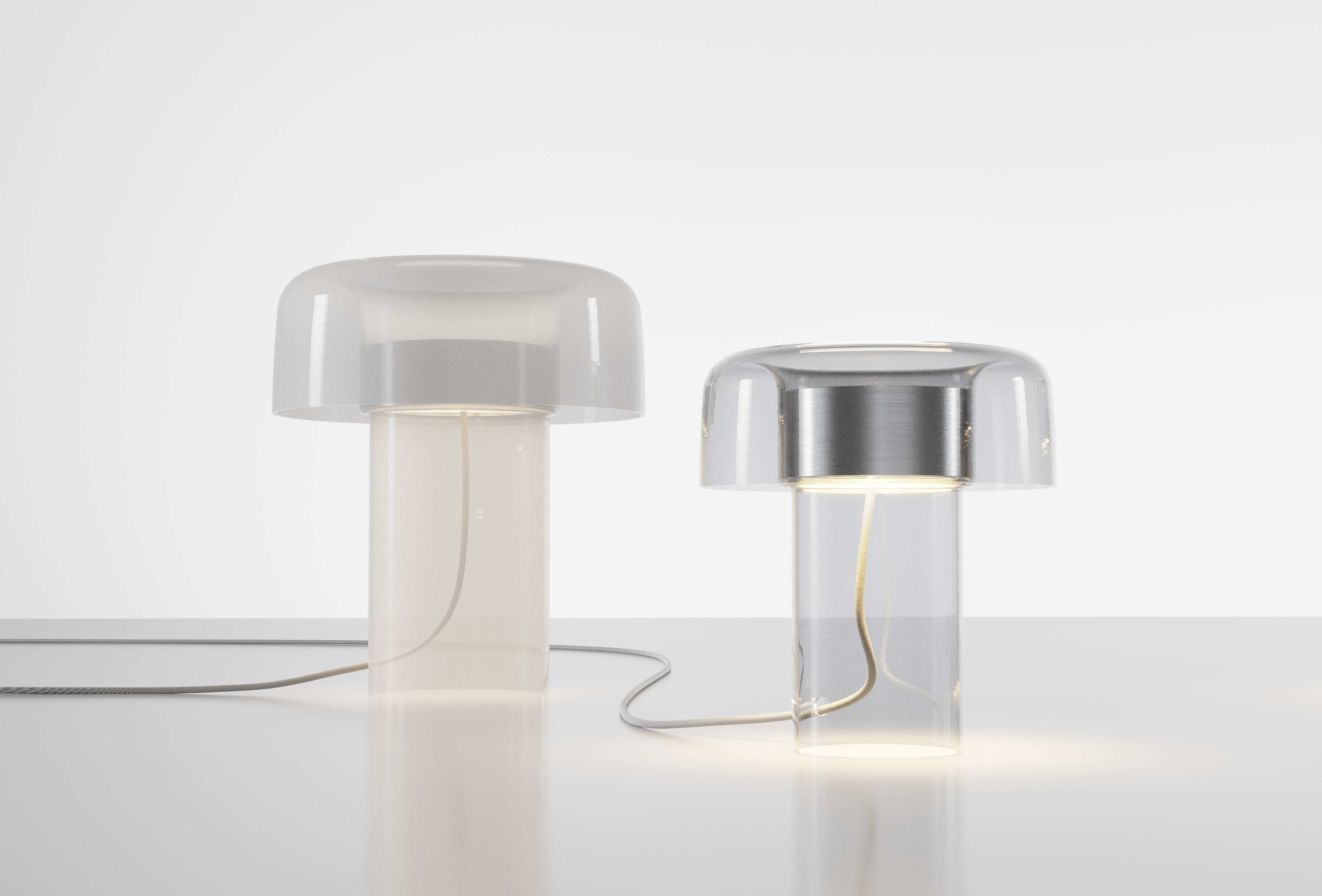 Stolní lampa SPECTRA skleněná