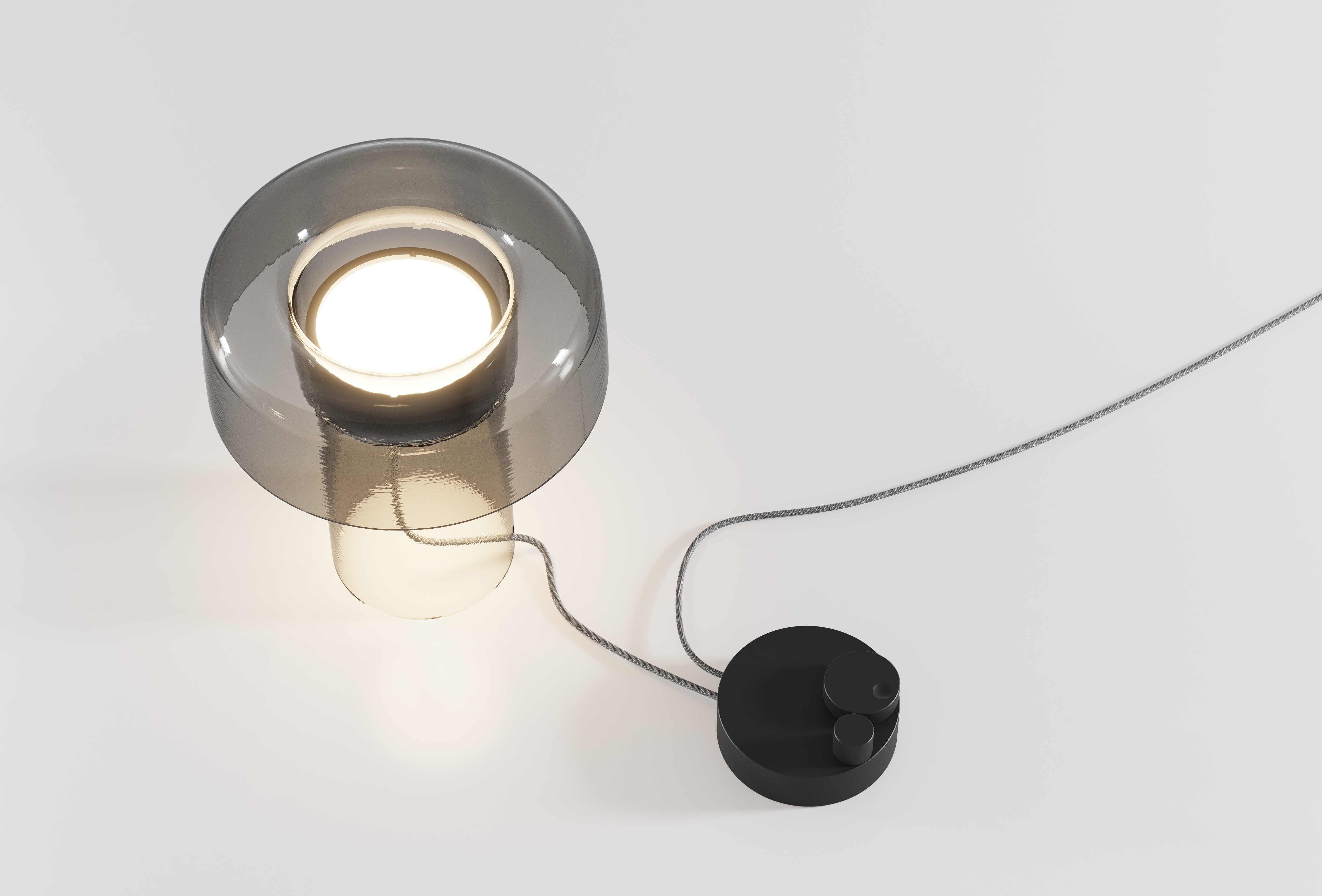 Stolní lampa SPECTRA skleněná