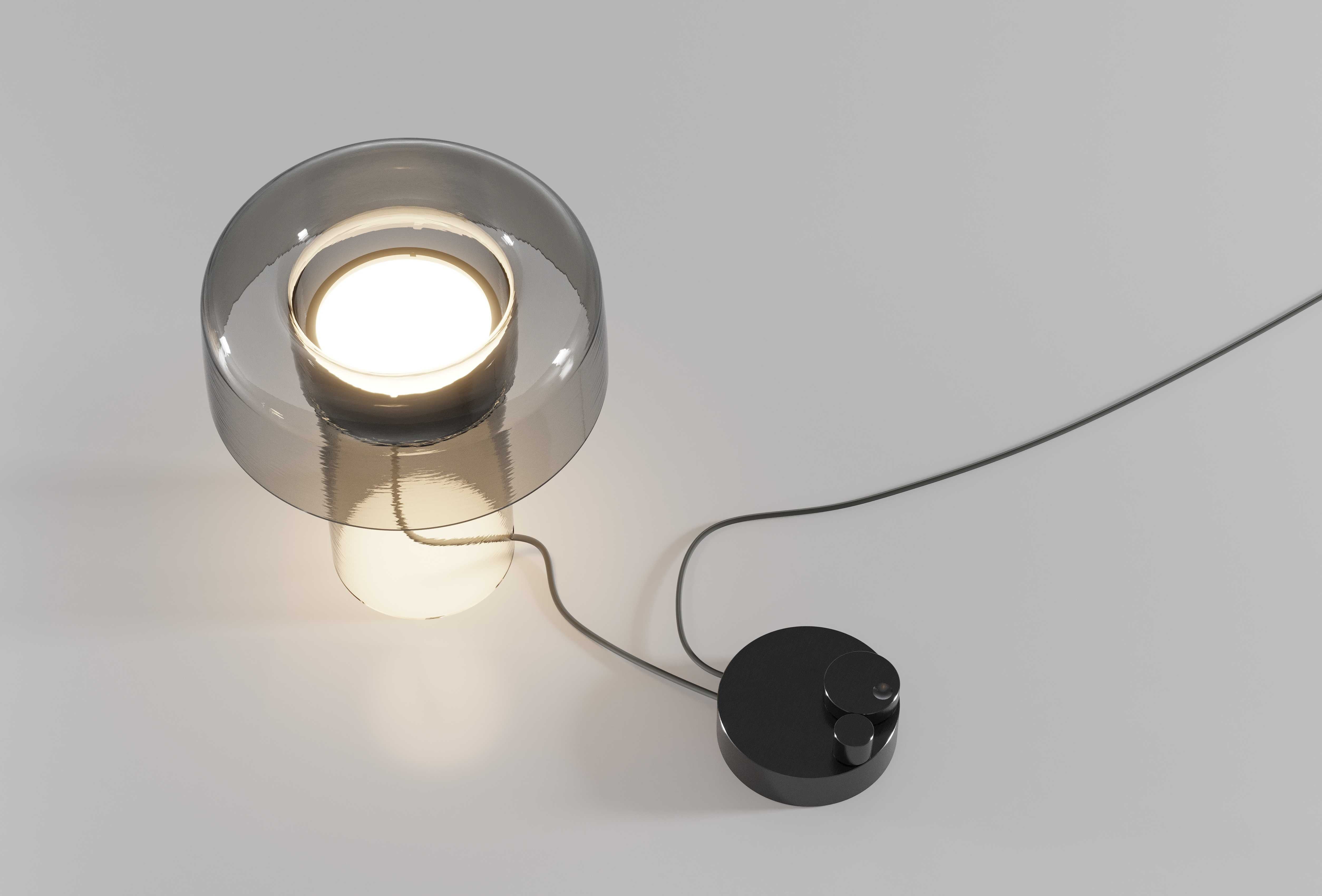 Stolní lampa SPECTRA skleněná