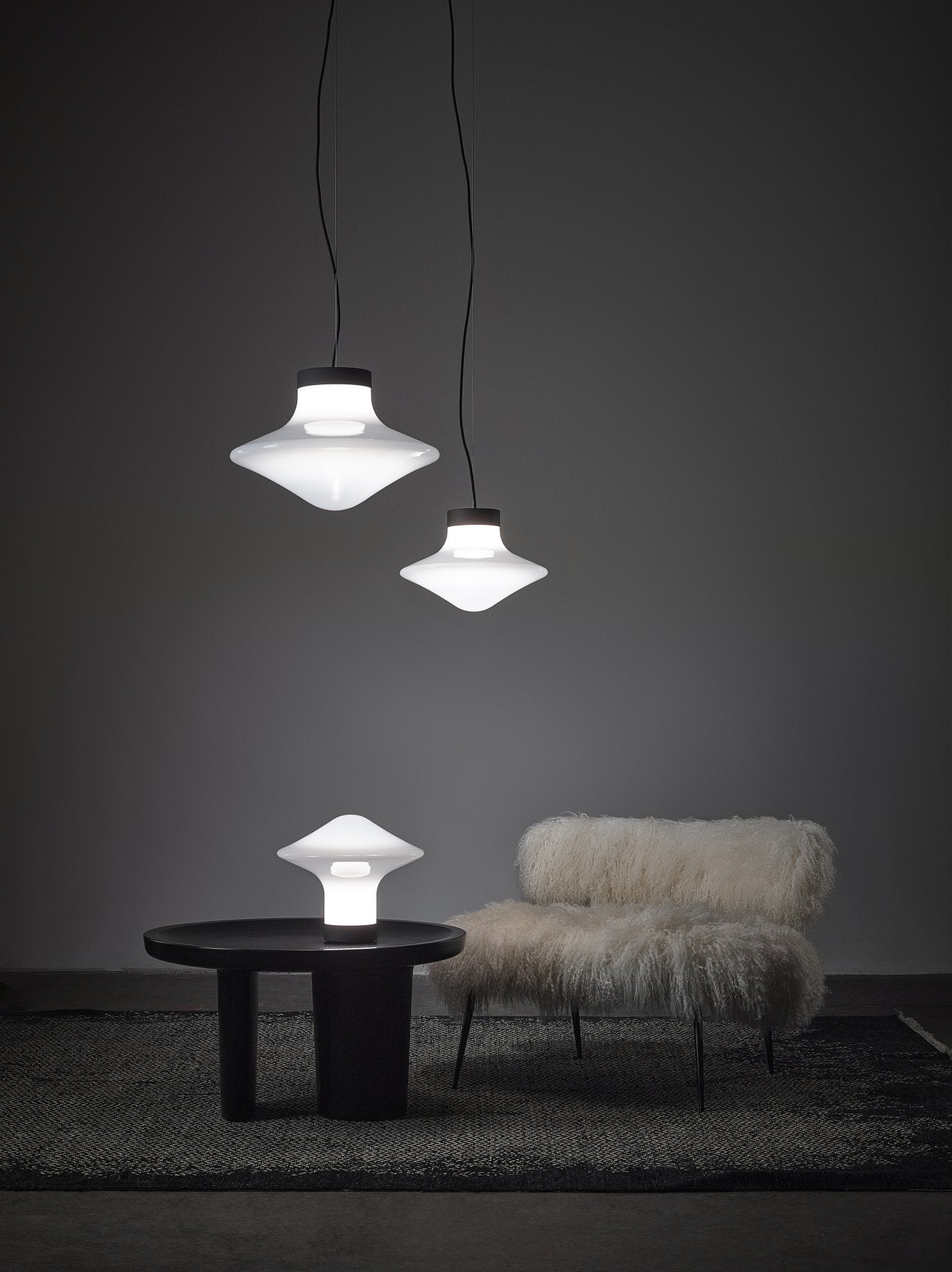 TROTTOL hanging lamp inflatable glass