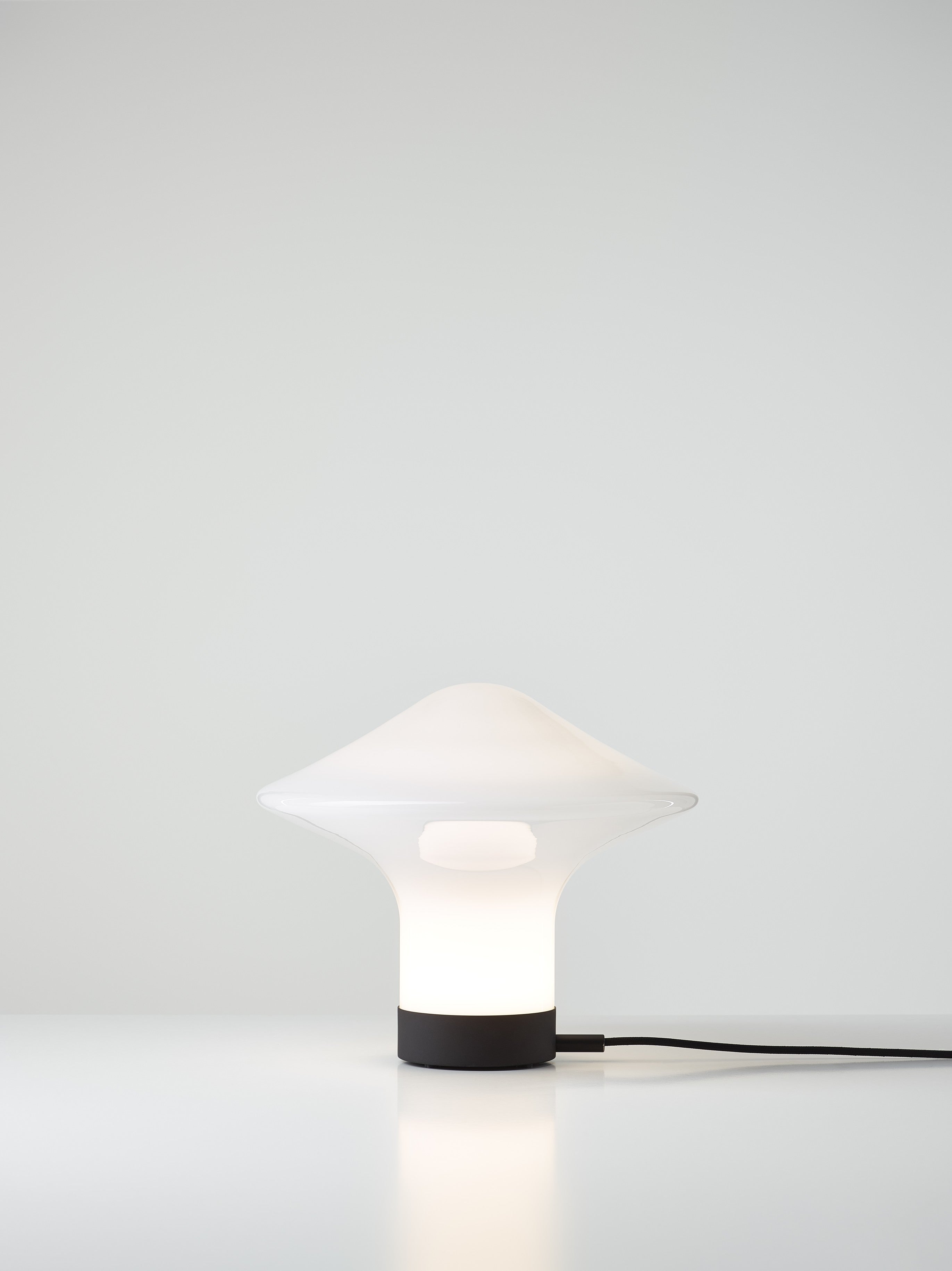 Stolní lampa TROTTOLA sklo foukané