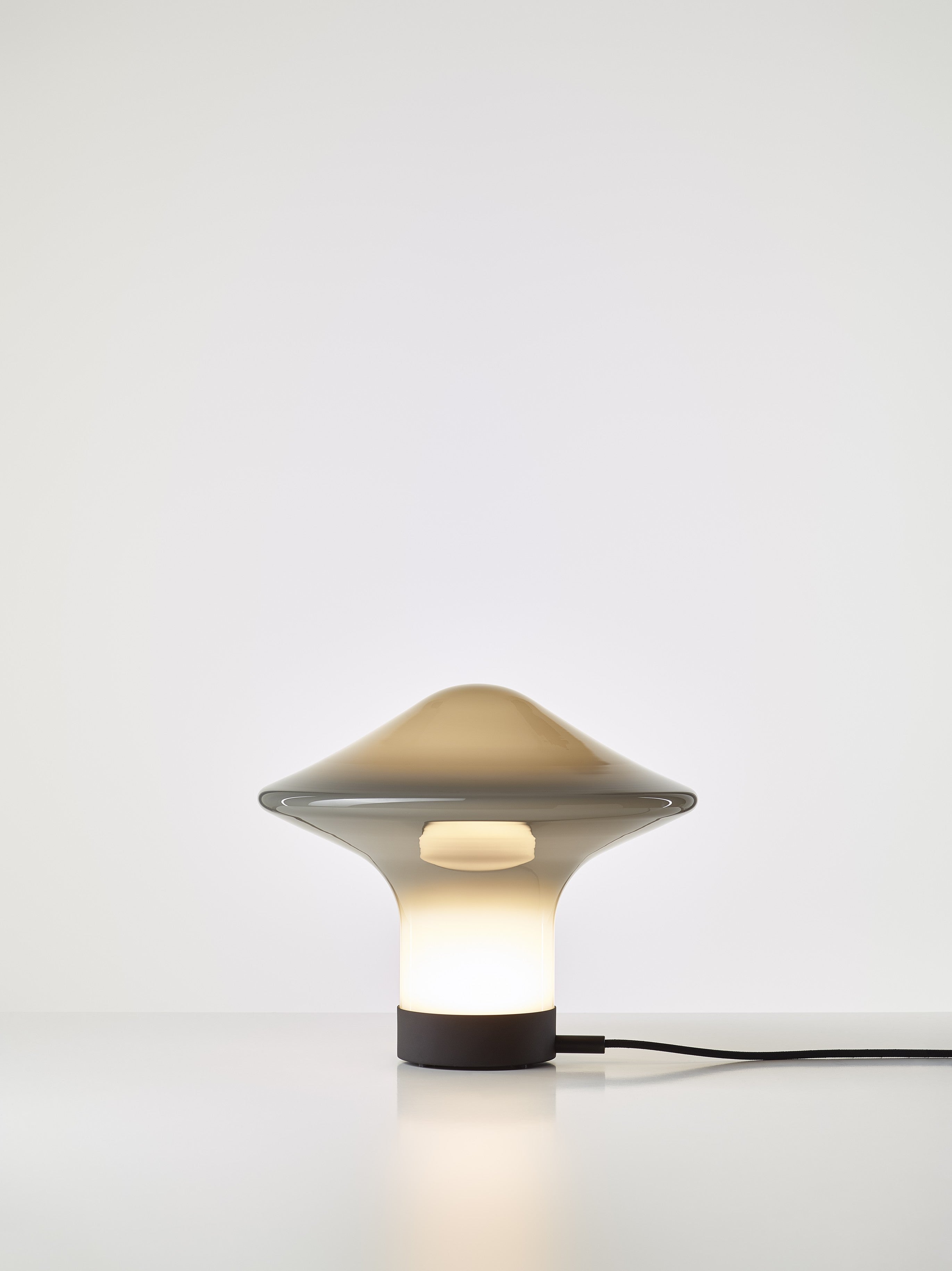 Stolní lampa TROTTOLA sklo foukané