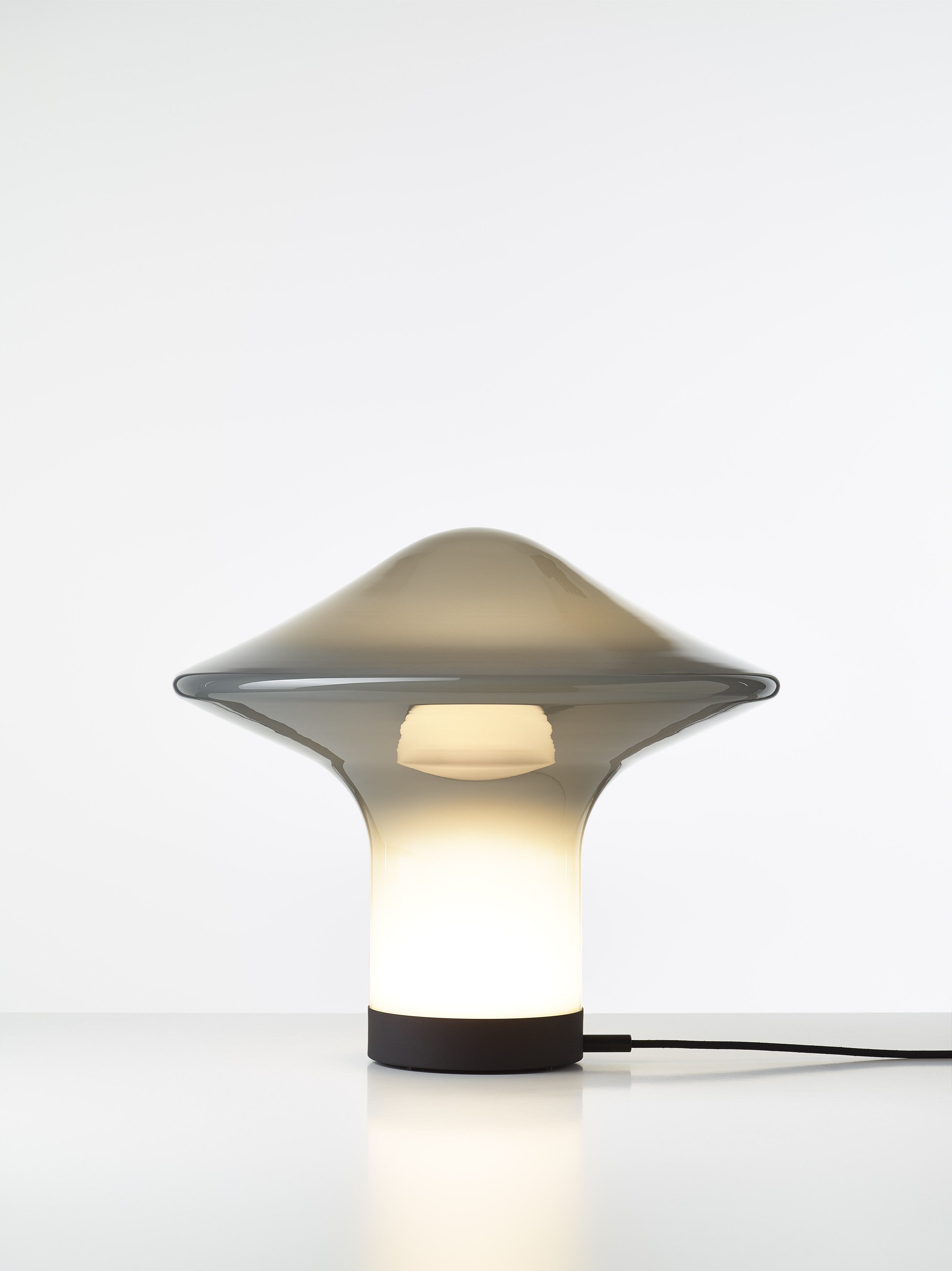 Stolní lampa TROTTOLA sklo foukané