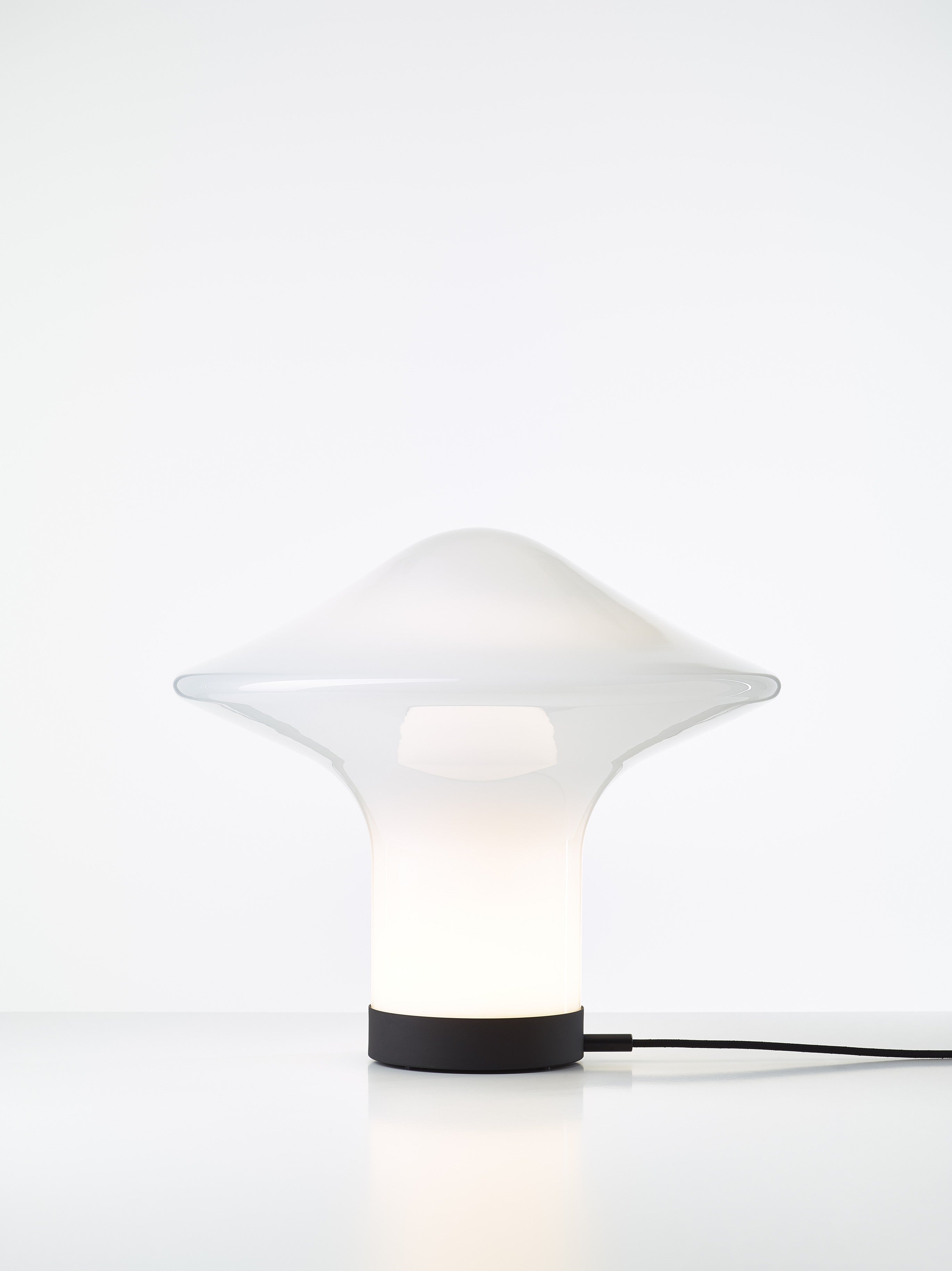 Stolní lampa TROTTOLA sklo foukané