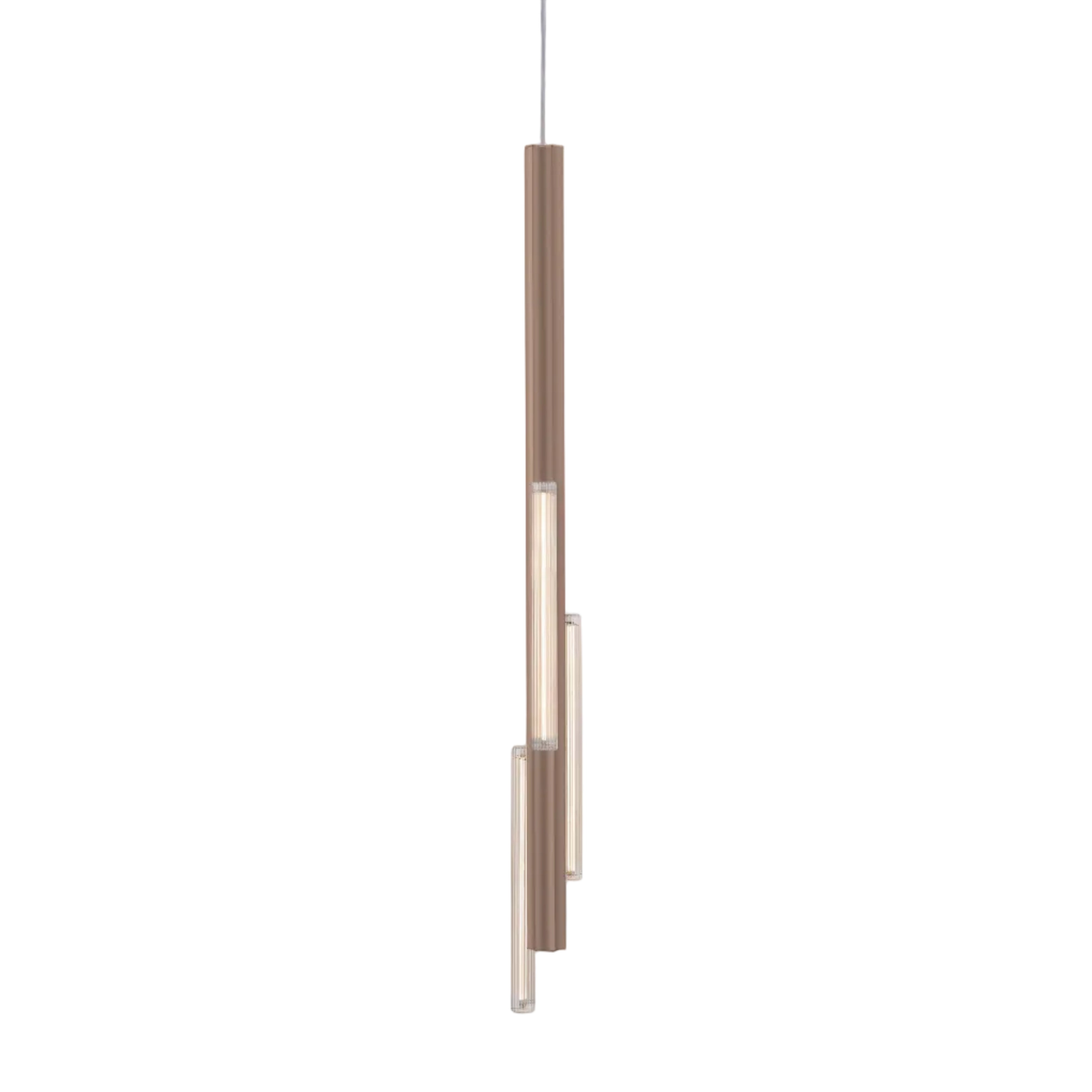 Lustrná lampa HAIL v kartáčovaném bronzu