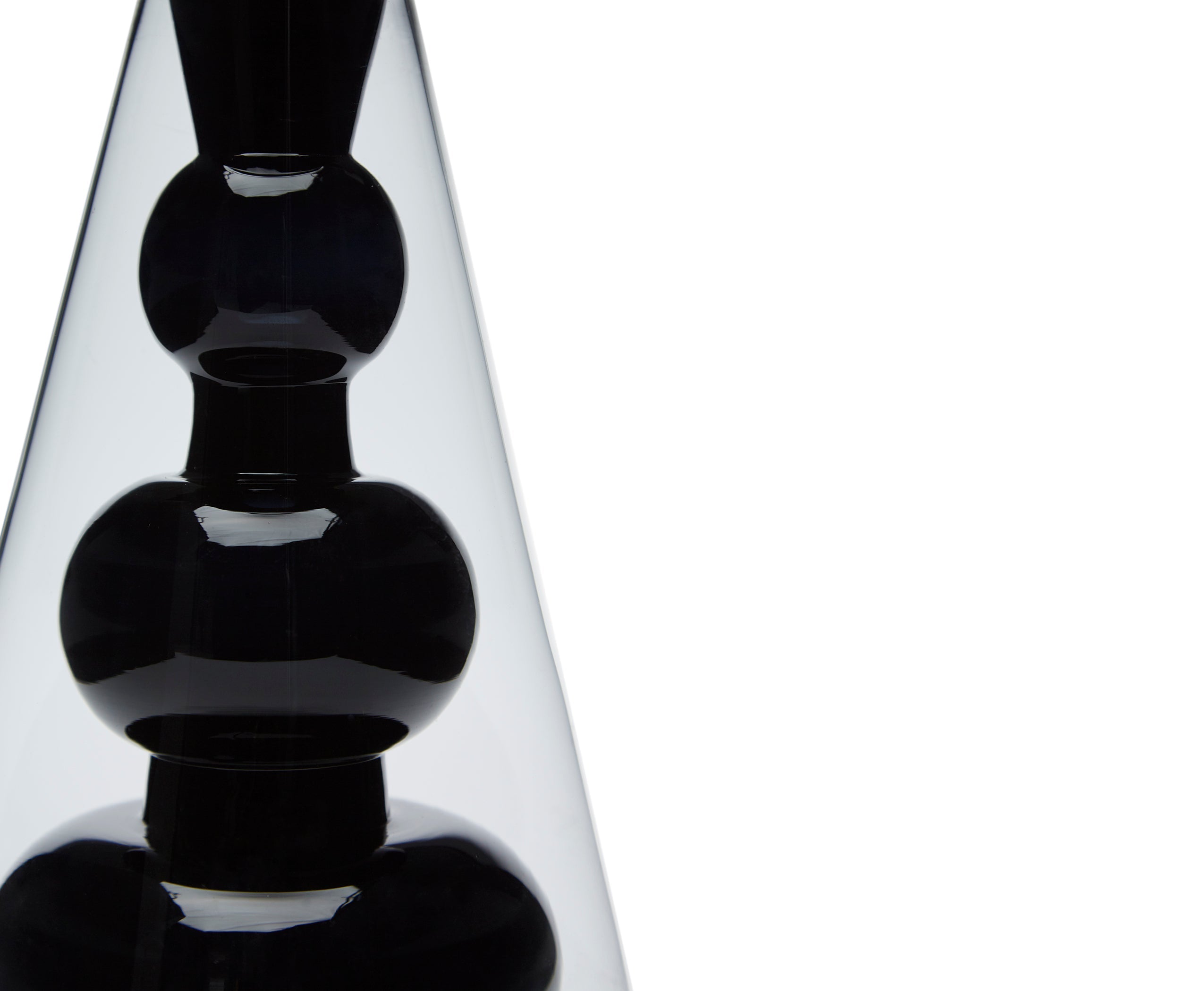 Váza BUMP CONE černé sklo