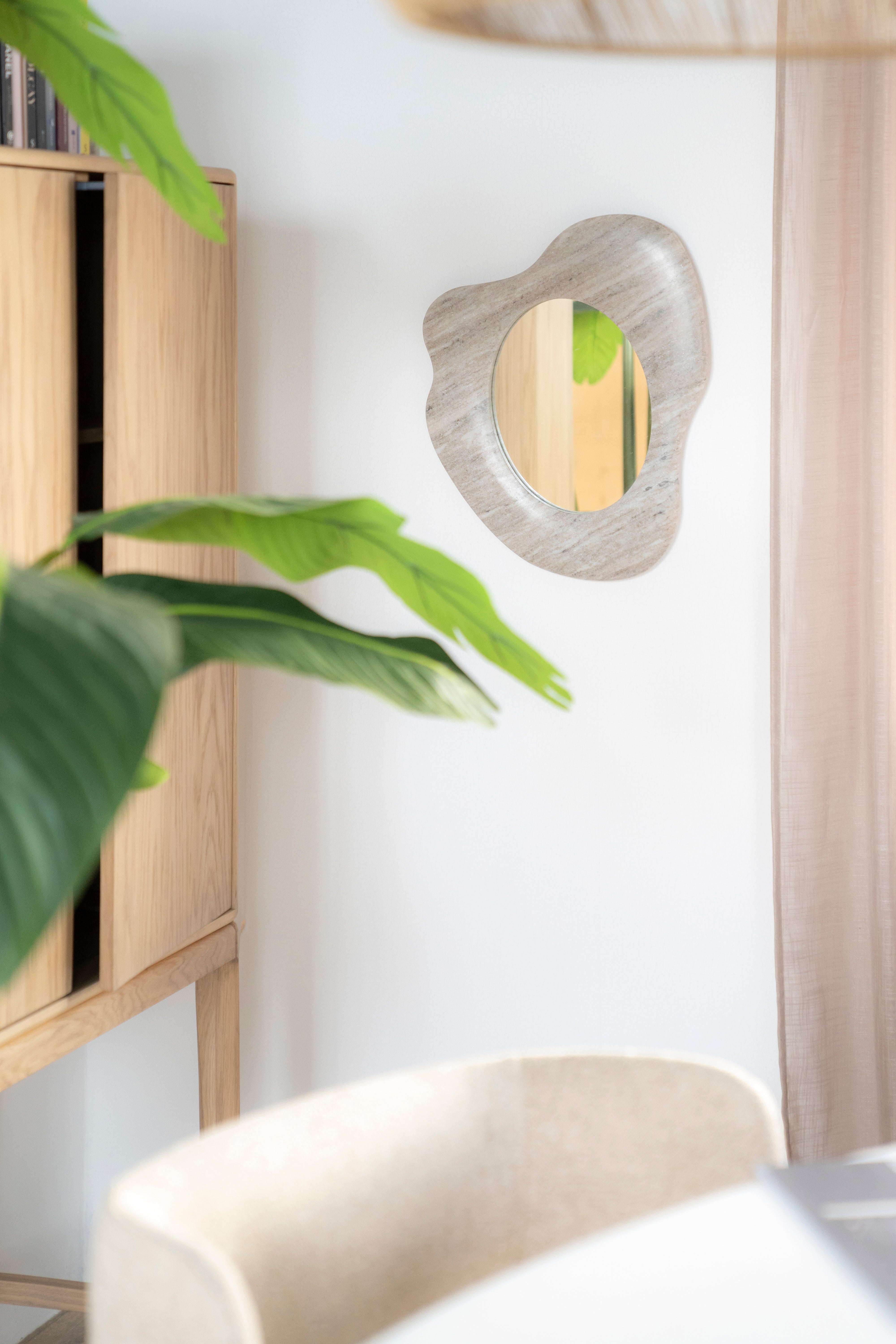 Nástěnné svítidlo MUNA béžový mramor