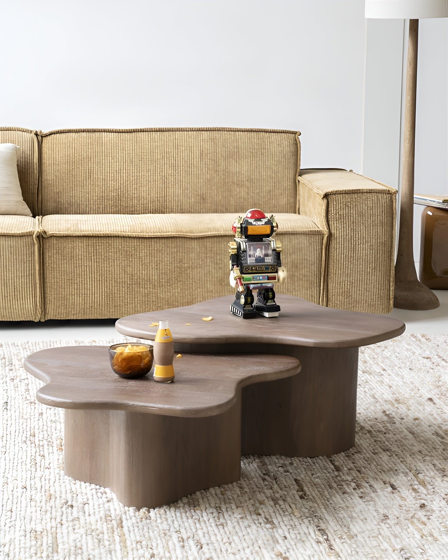 Sada konferenčních stolků FALL z mangového dřeva