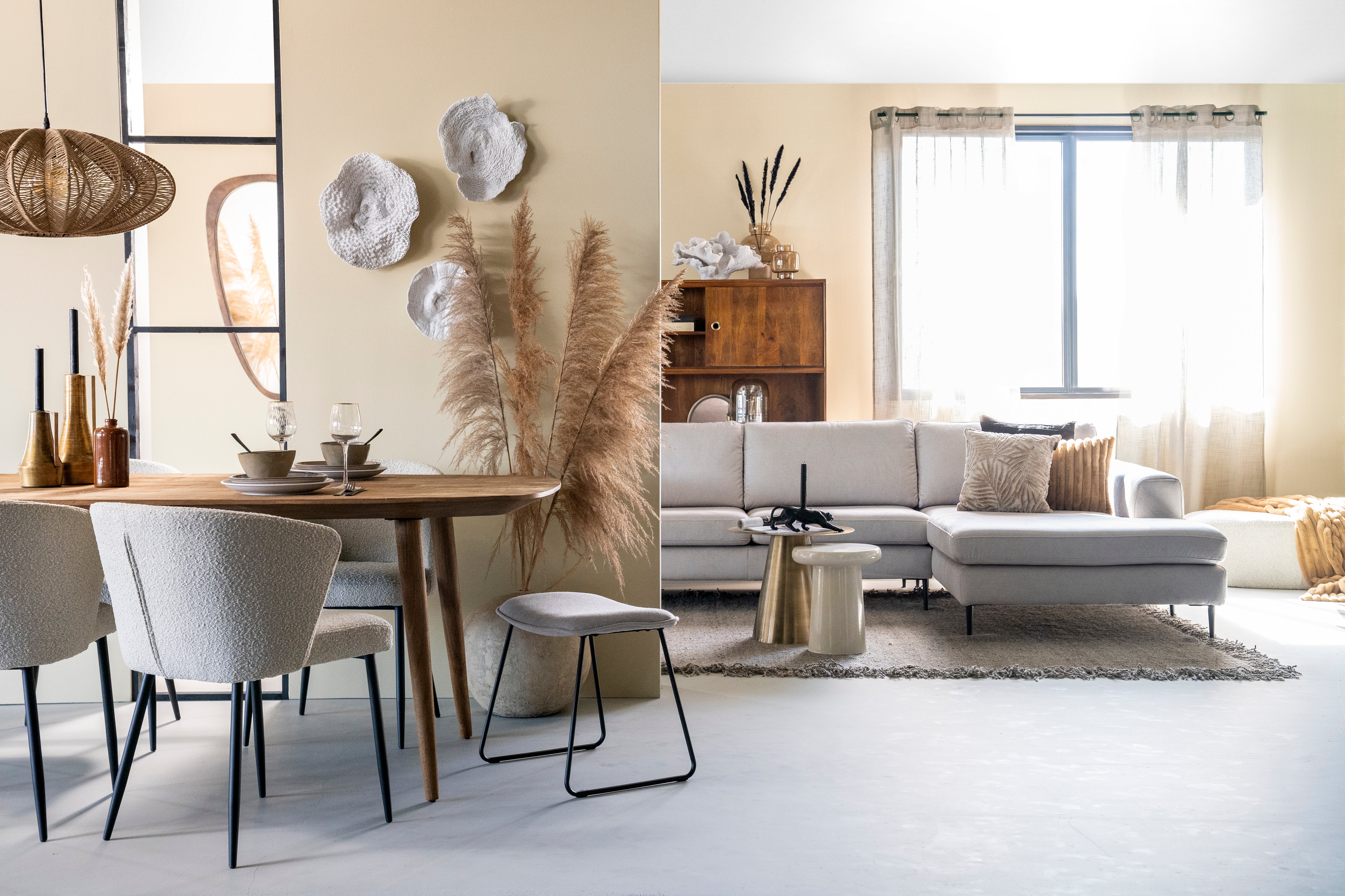 GLAZE Cream Side Table