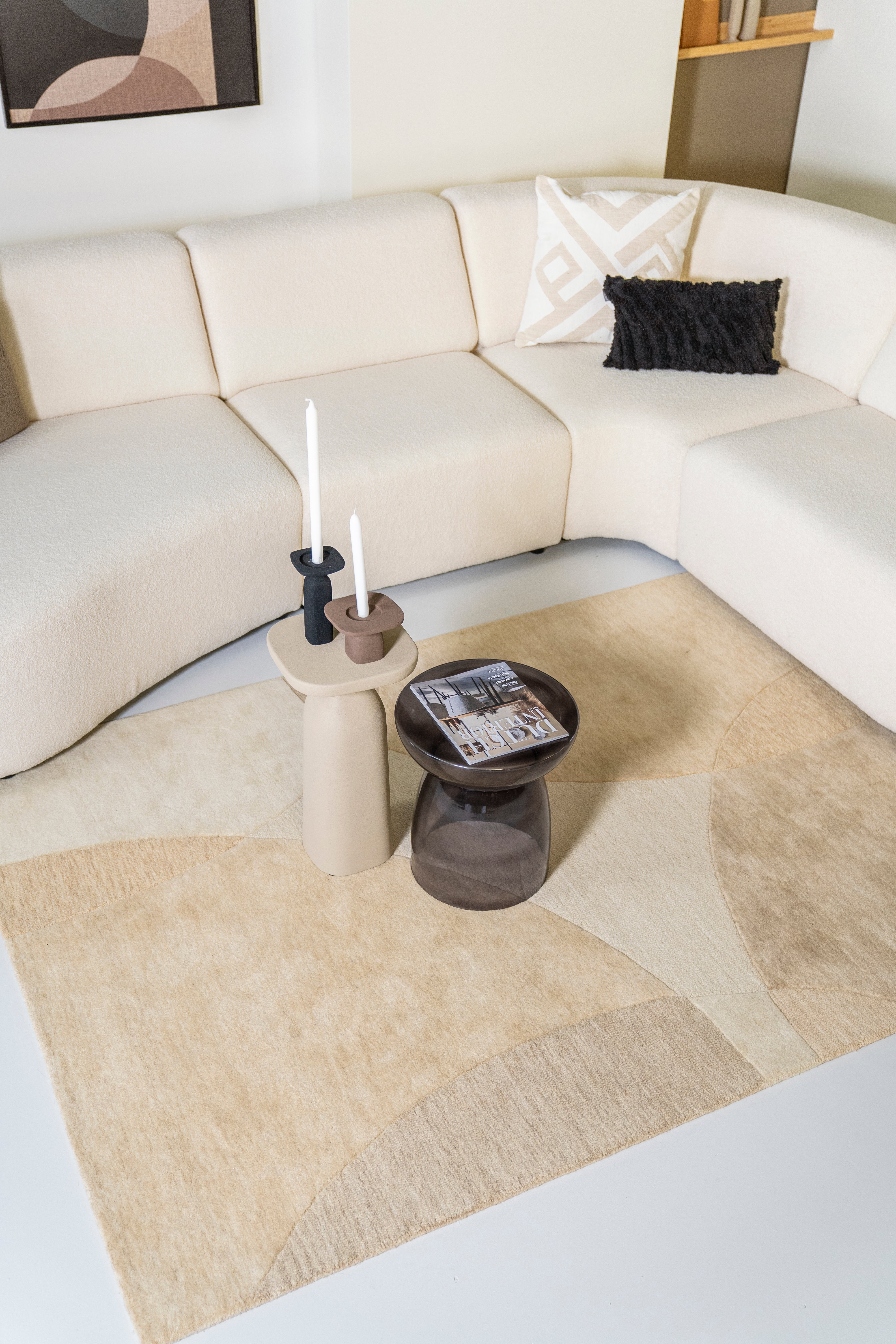 SQUAND Beige Side Table