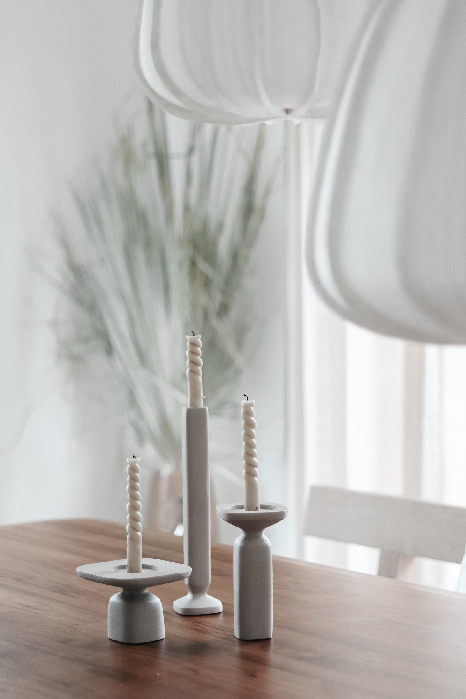 SQUAND Beige Candle Holder